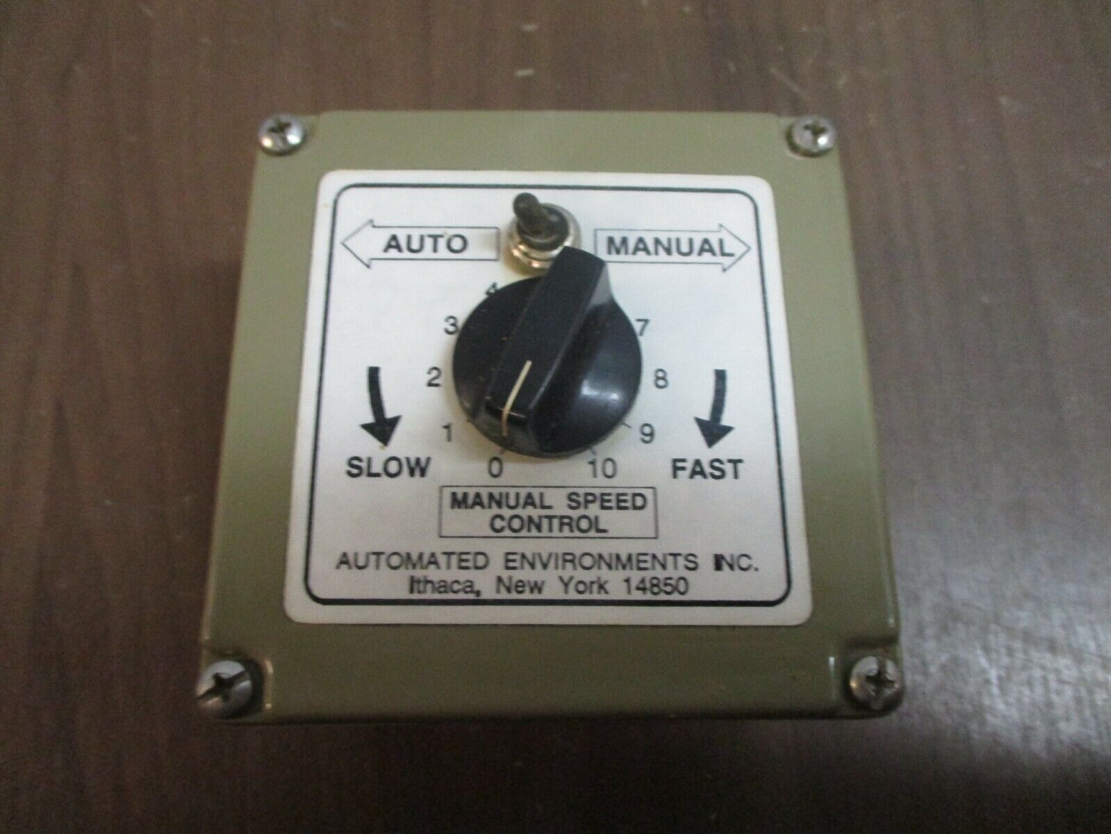 Automated Environments, Inc. Manual Speed Control Used