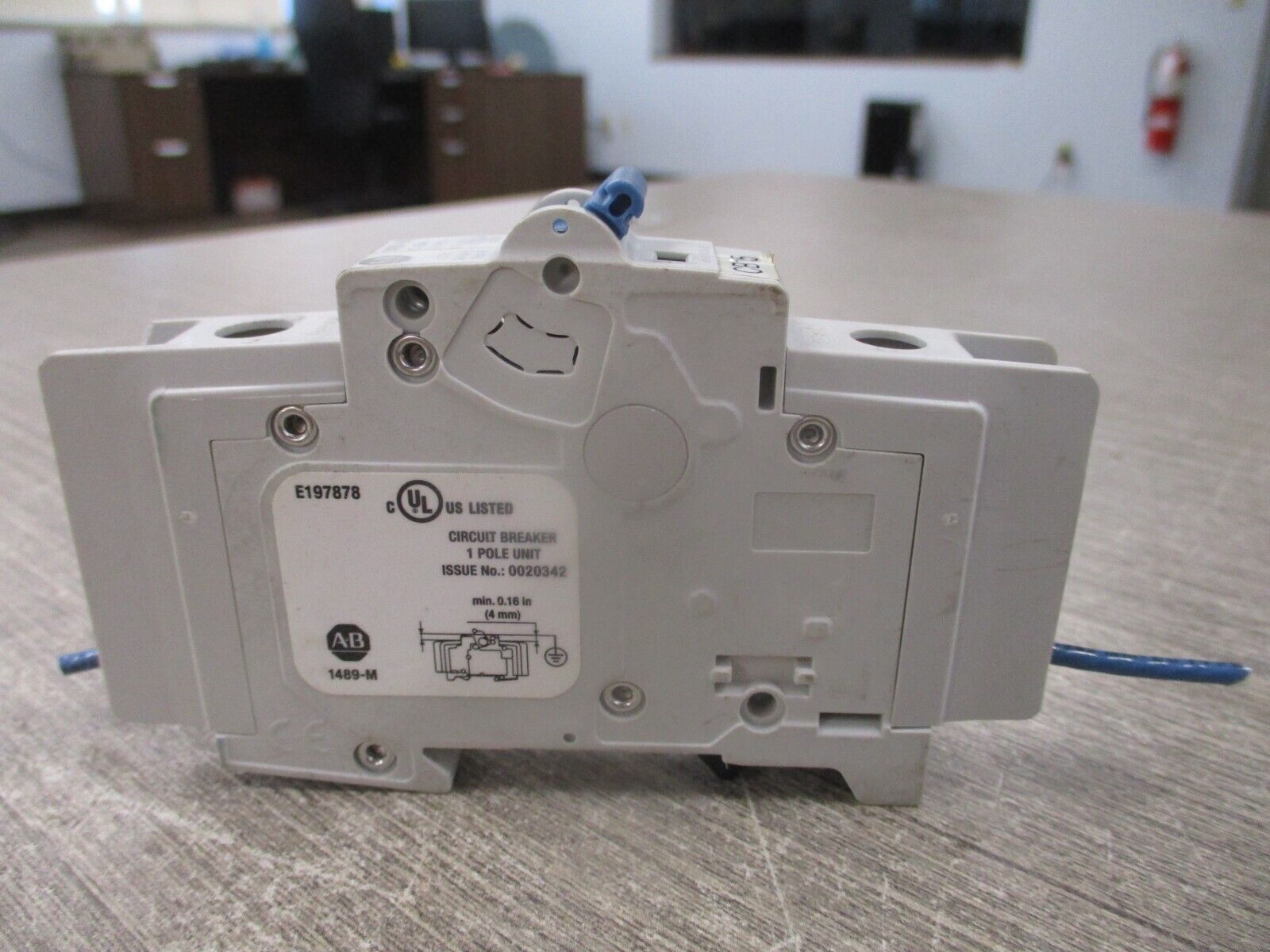 Allen-Bradley Circuit Breaker 1489-M1C150 Ser. D 15A 277V 1P 50/60Hz Used