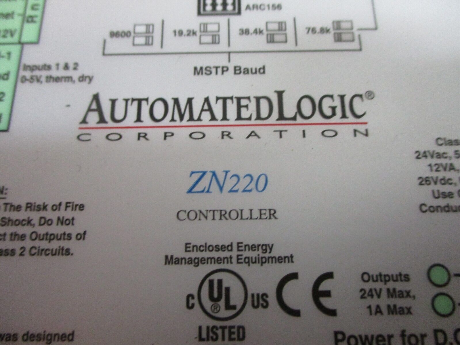 Automated Logic Controller ZN220 Used