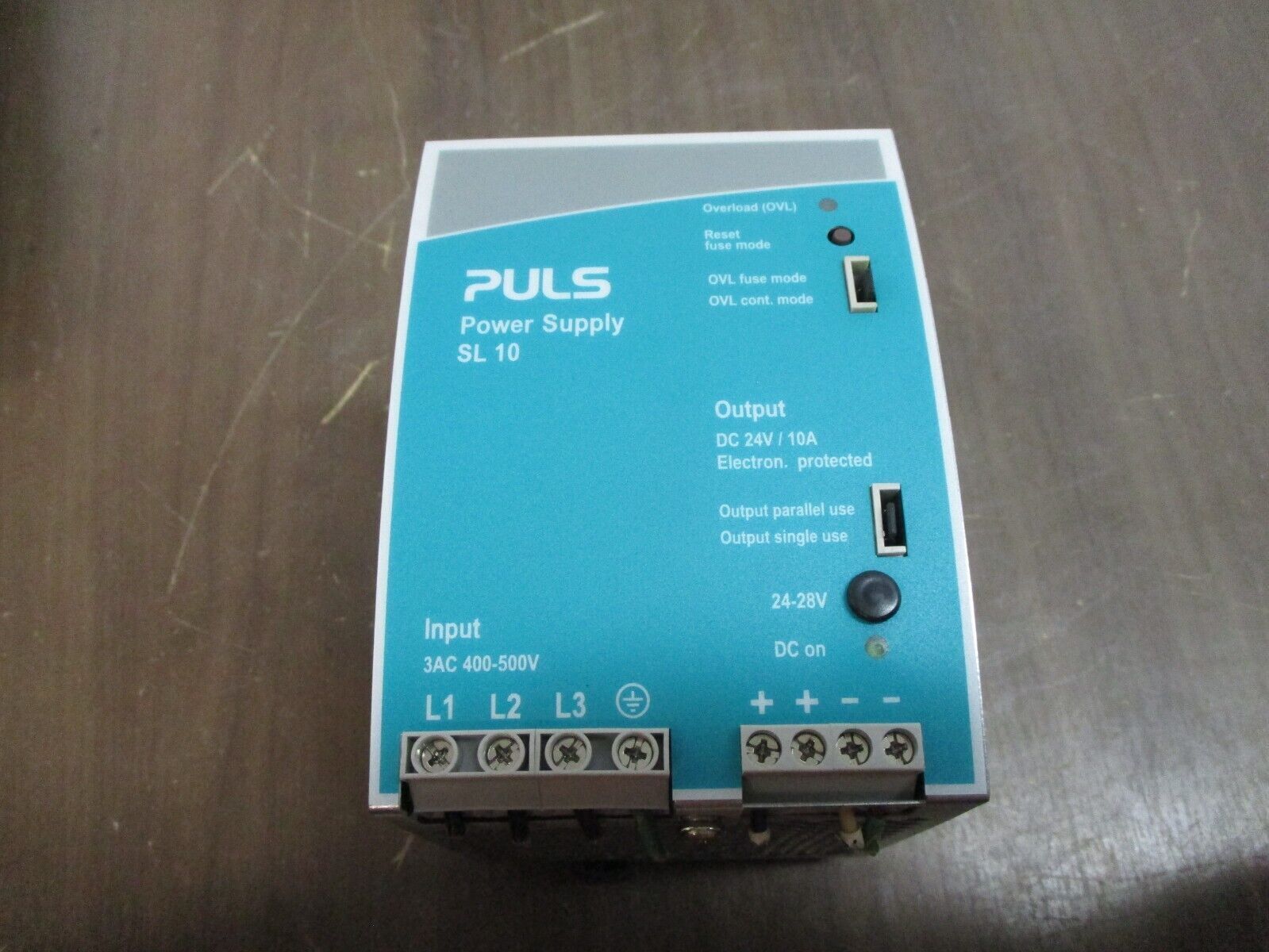 Puls Power Supply SL10.300 Rev. B Input: 3AC 400-500V 0.8A/Phase 50-60Hz Used