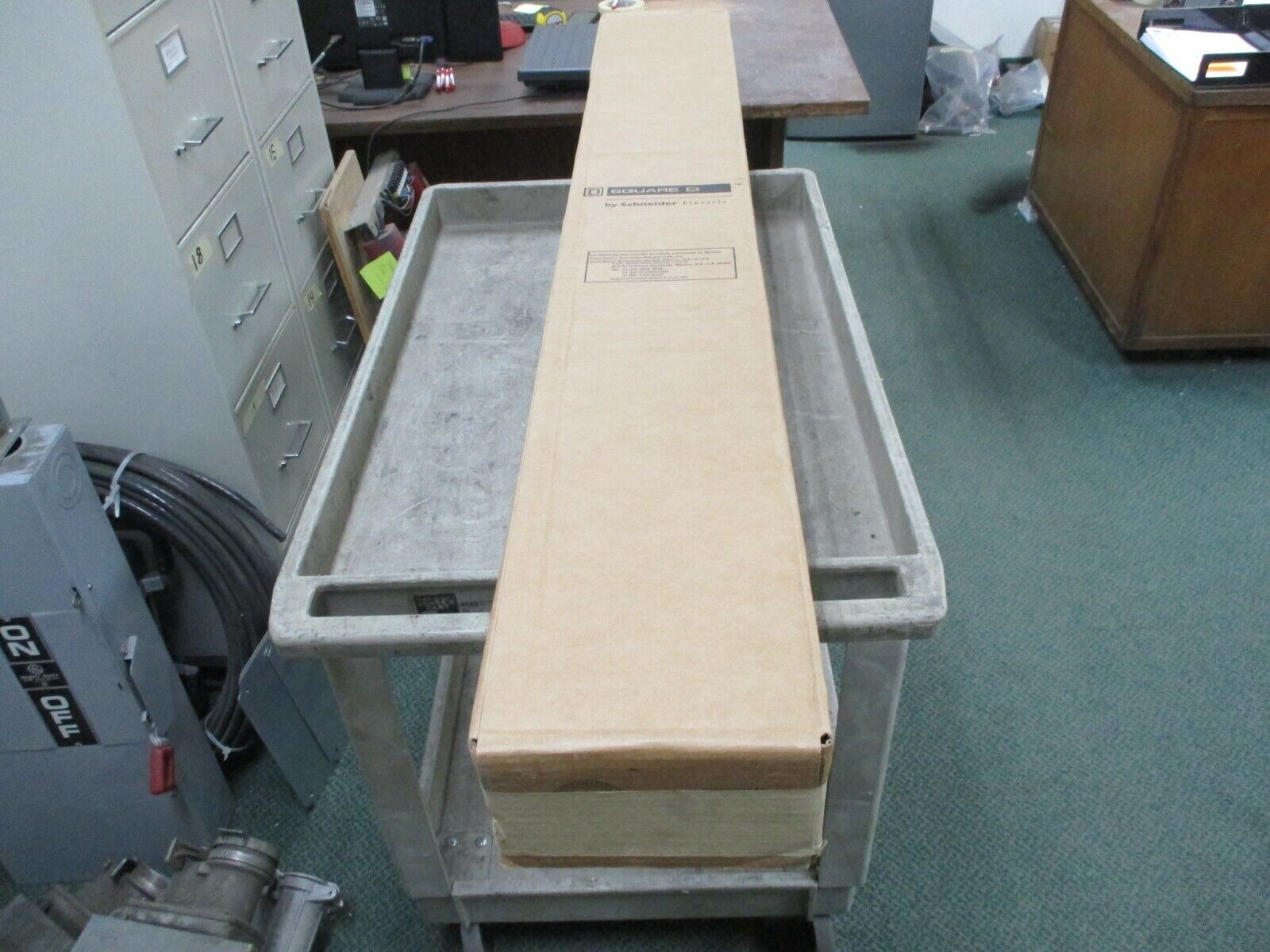 Square D Column Type Cable Trough MTX866 Size: 8-5/8" x 66" x 5" New Surplus