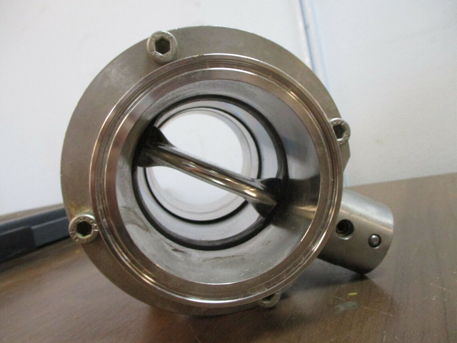 Misc. Brand Sanitary Stainless Steel Butterfly Valve Size: 3" Used
