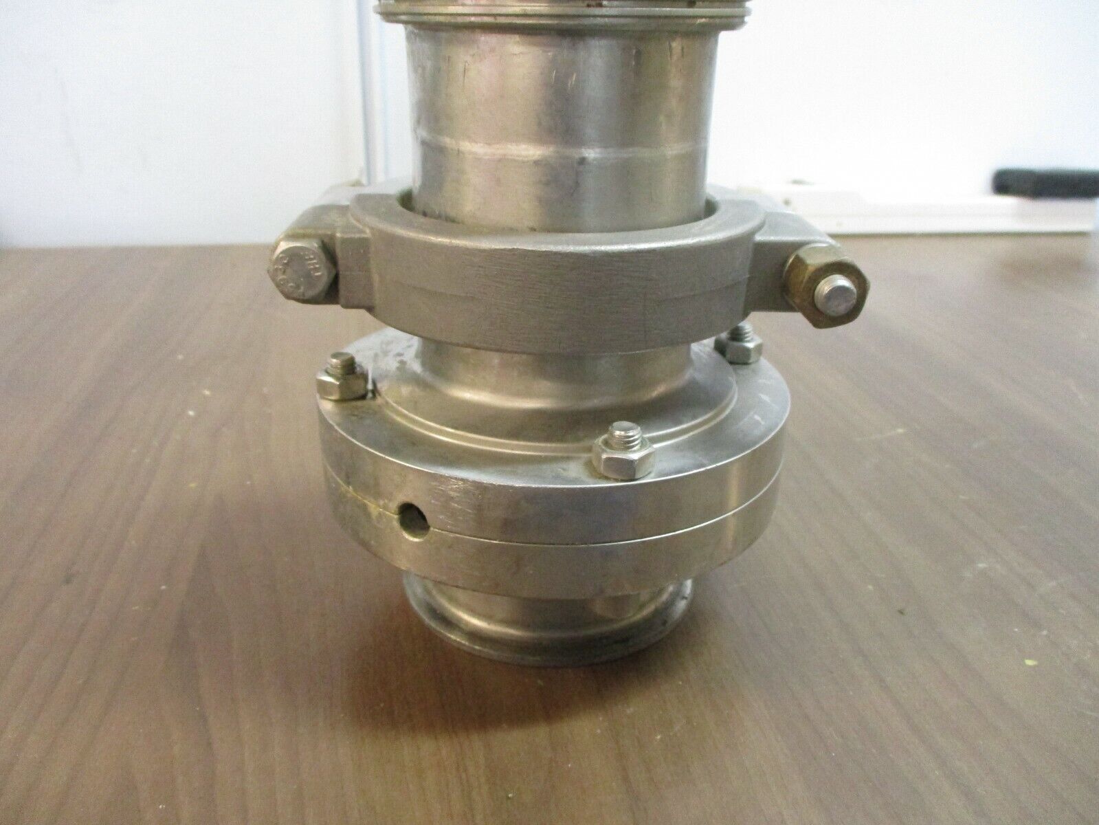 Misc. Brand Sanitary Stainless Steel Butterfly Valve Size: 3" Used