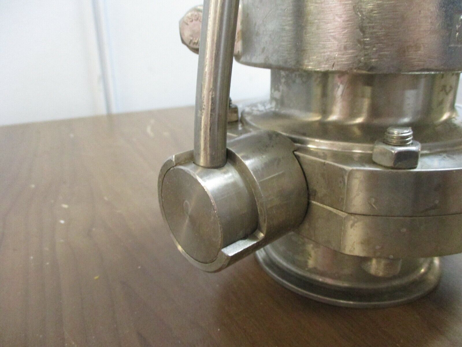 Misc. Brand Sanitary Stainless Steel Butterfly Valve Size: 3" Used