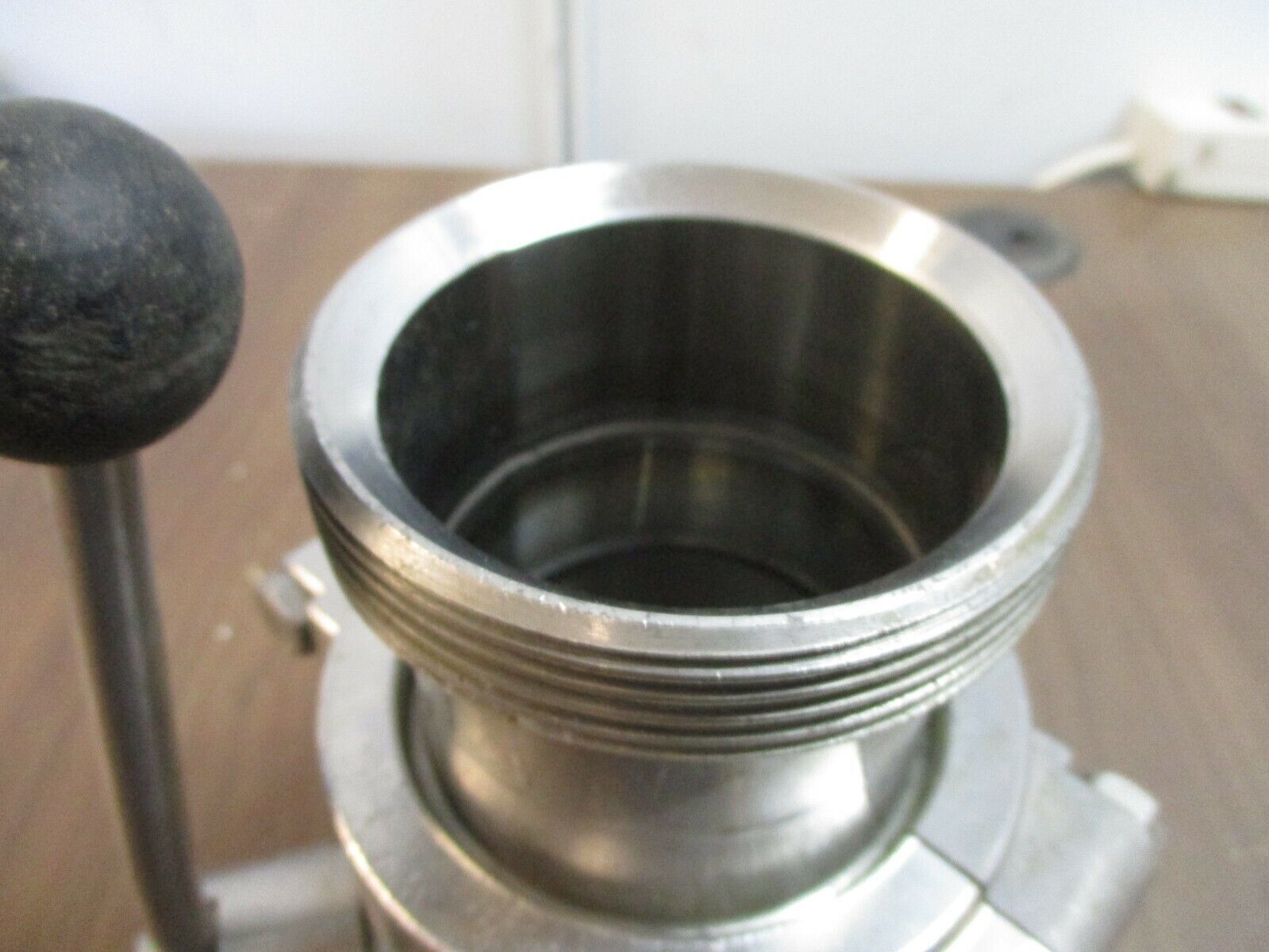 Misc. Brand Sanitary Stainless Steel Butterfly Valve Size: 3" Used