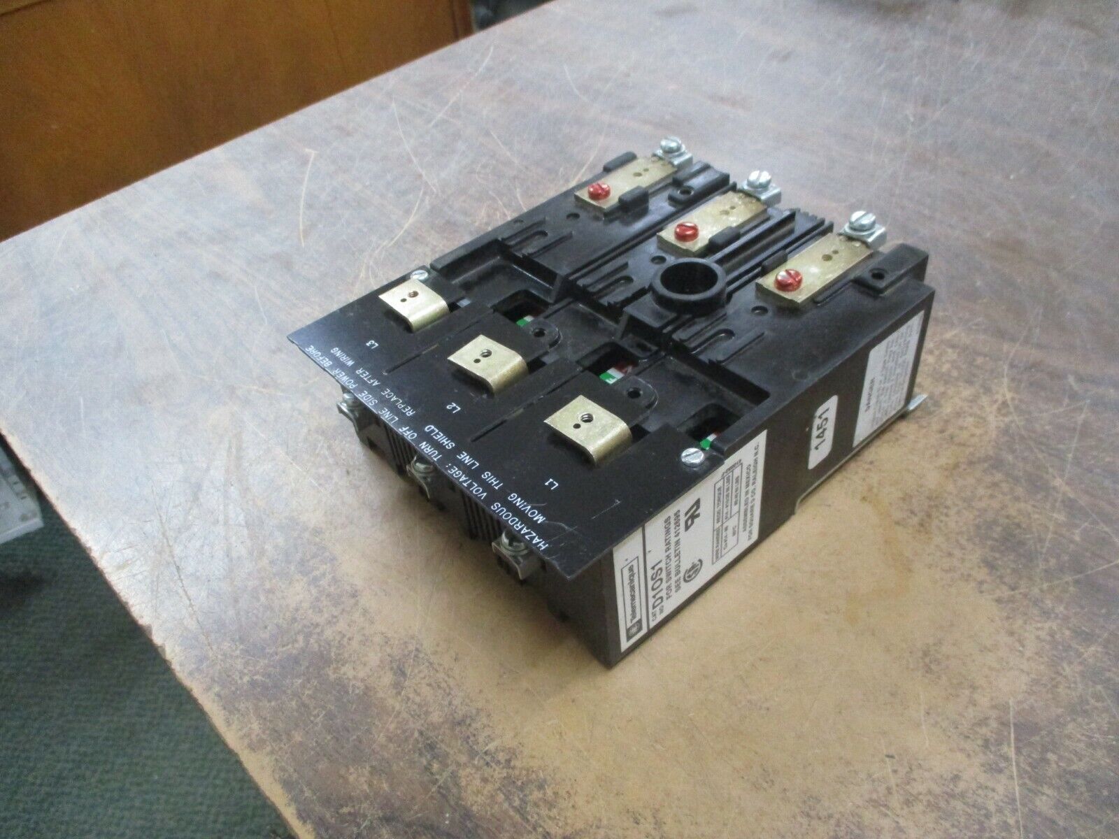 Telemecanique Disconnect Switch D1OS1 30A 600V 3P Used *No Handle*