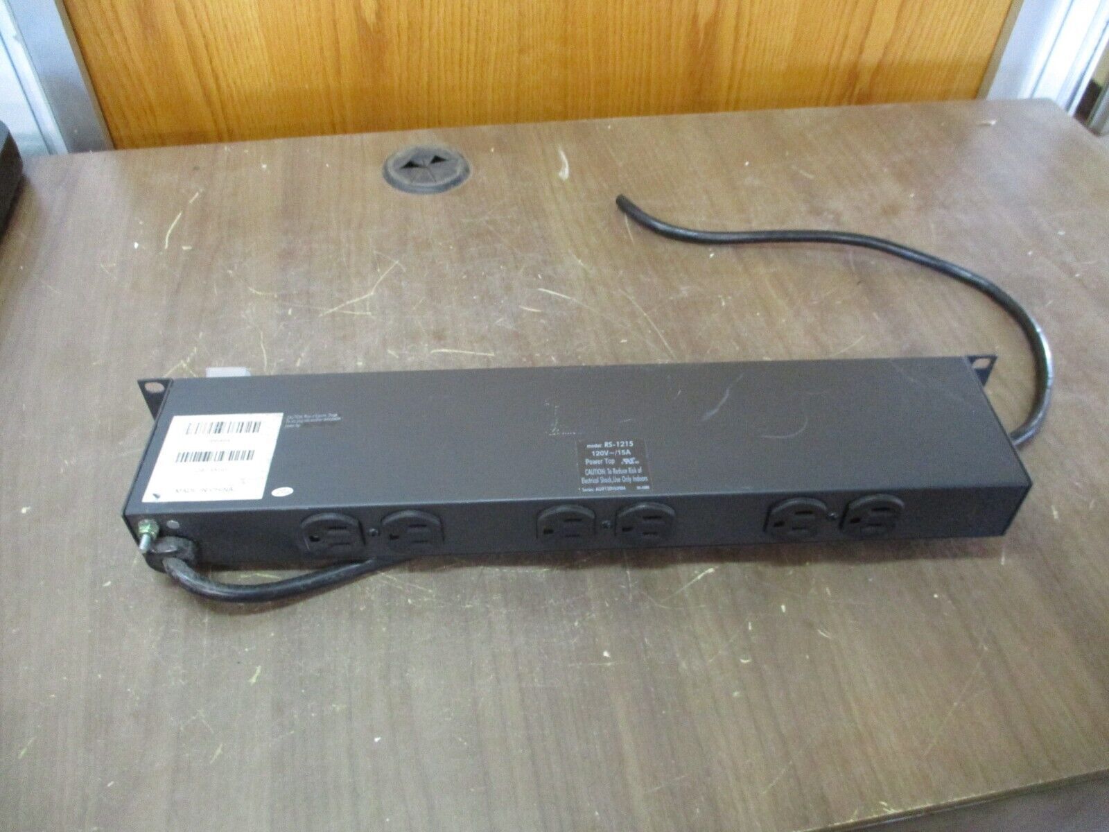 Tripp-Lite Rack Mount Power Strip RS-1215 120V 15A *No Power Cord* Used