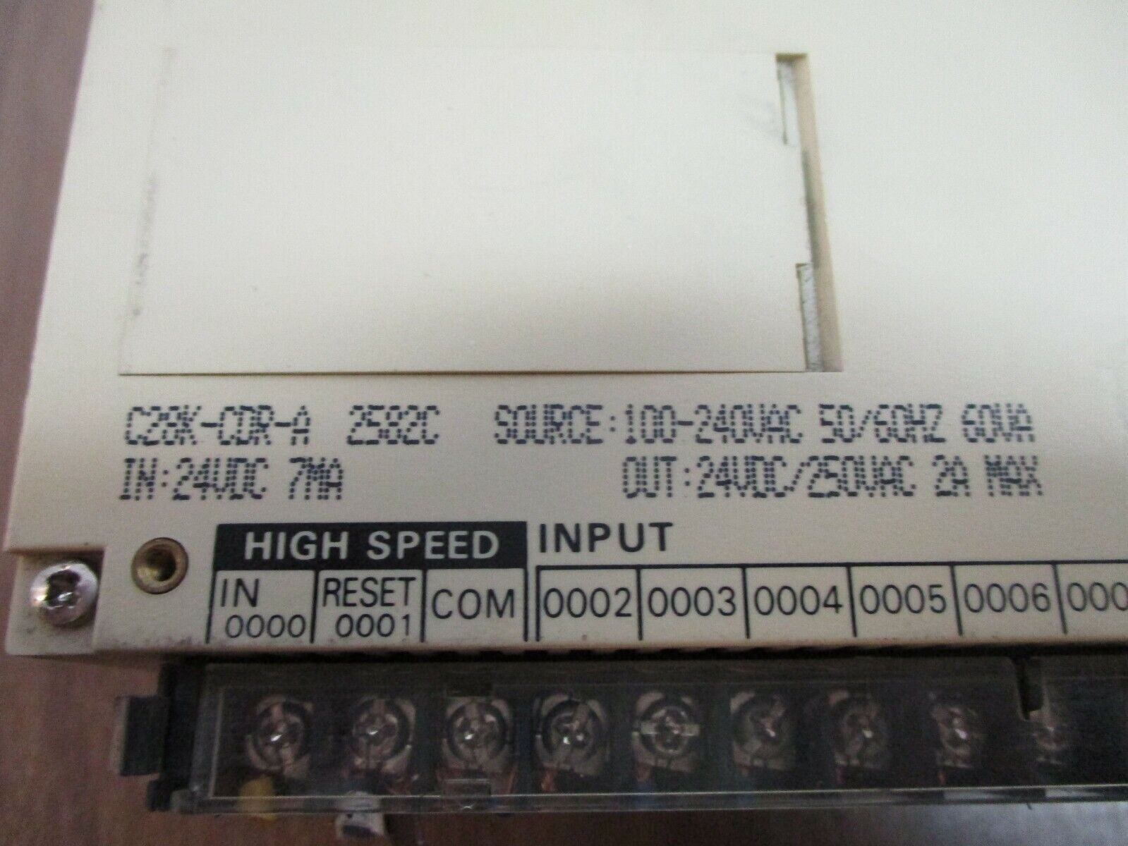 Omron C28P I/O Unit C28P-EDR-A Used