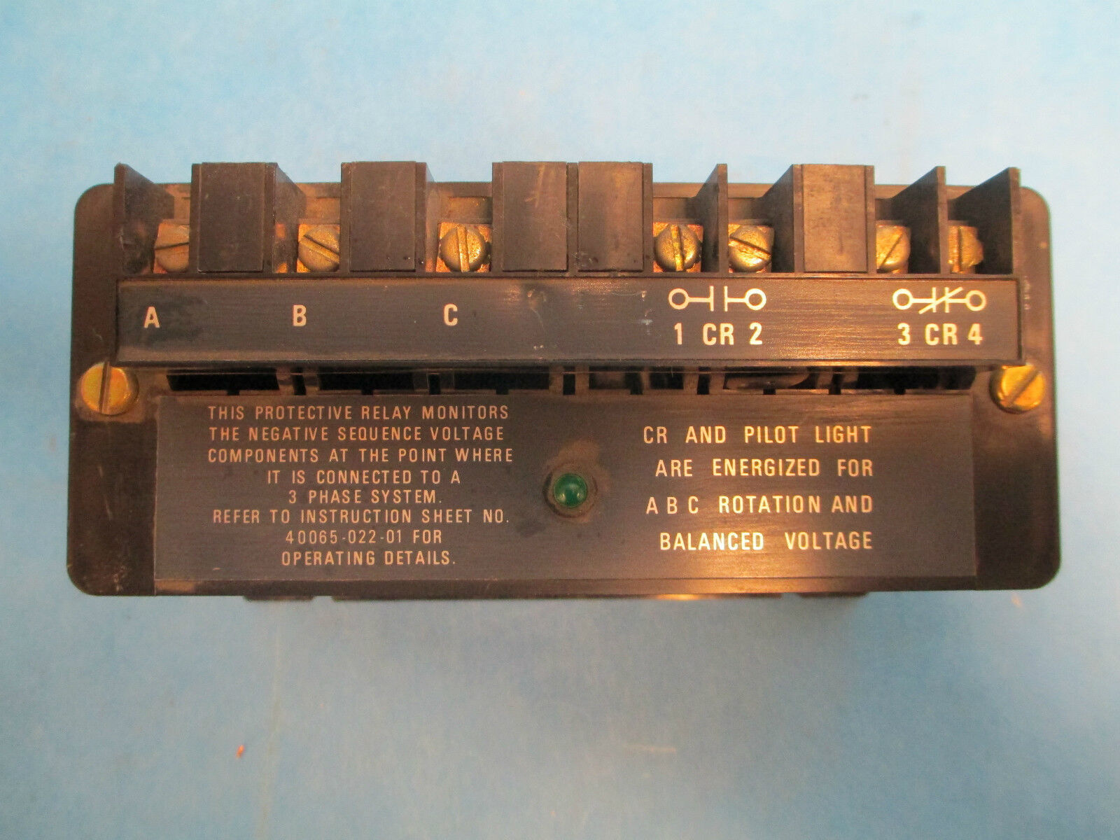 Allen-Bradley Line Voltage Monitor Relay 813S-VOB, 480V 3PH 60Hz Used