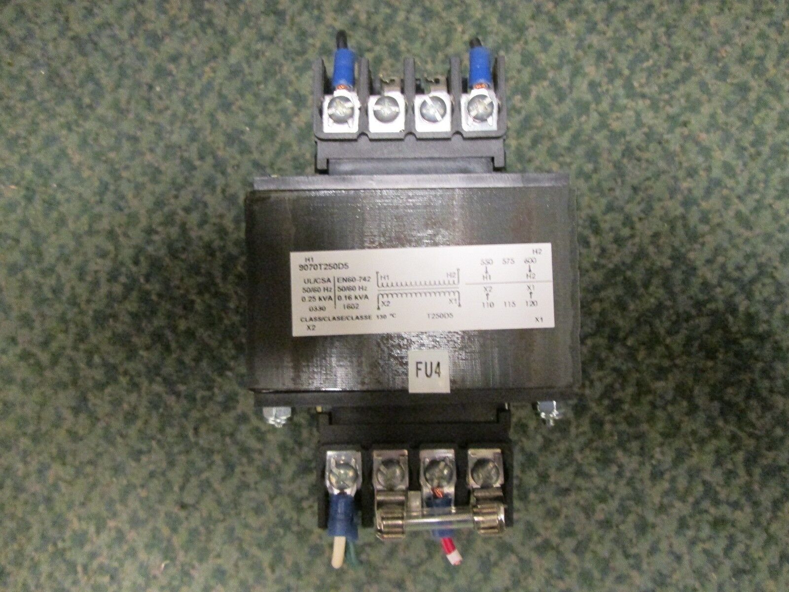 Square D Control Transformer 9070T250D5.25KVA Pri 600V Sec 120V Used