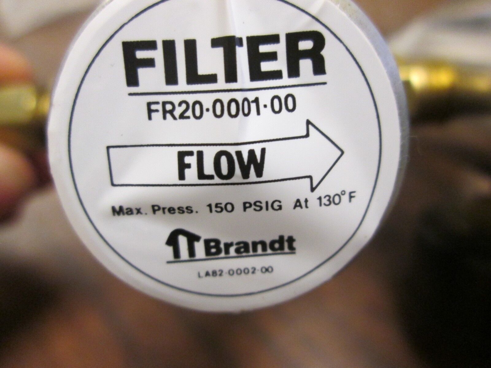 Brandt Pneumatic Air Filter FR20-0001-00 150 PSIG Max Used