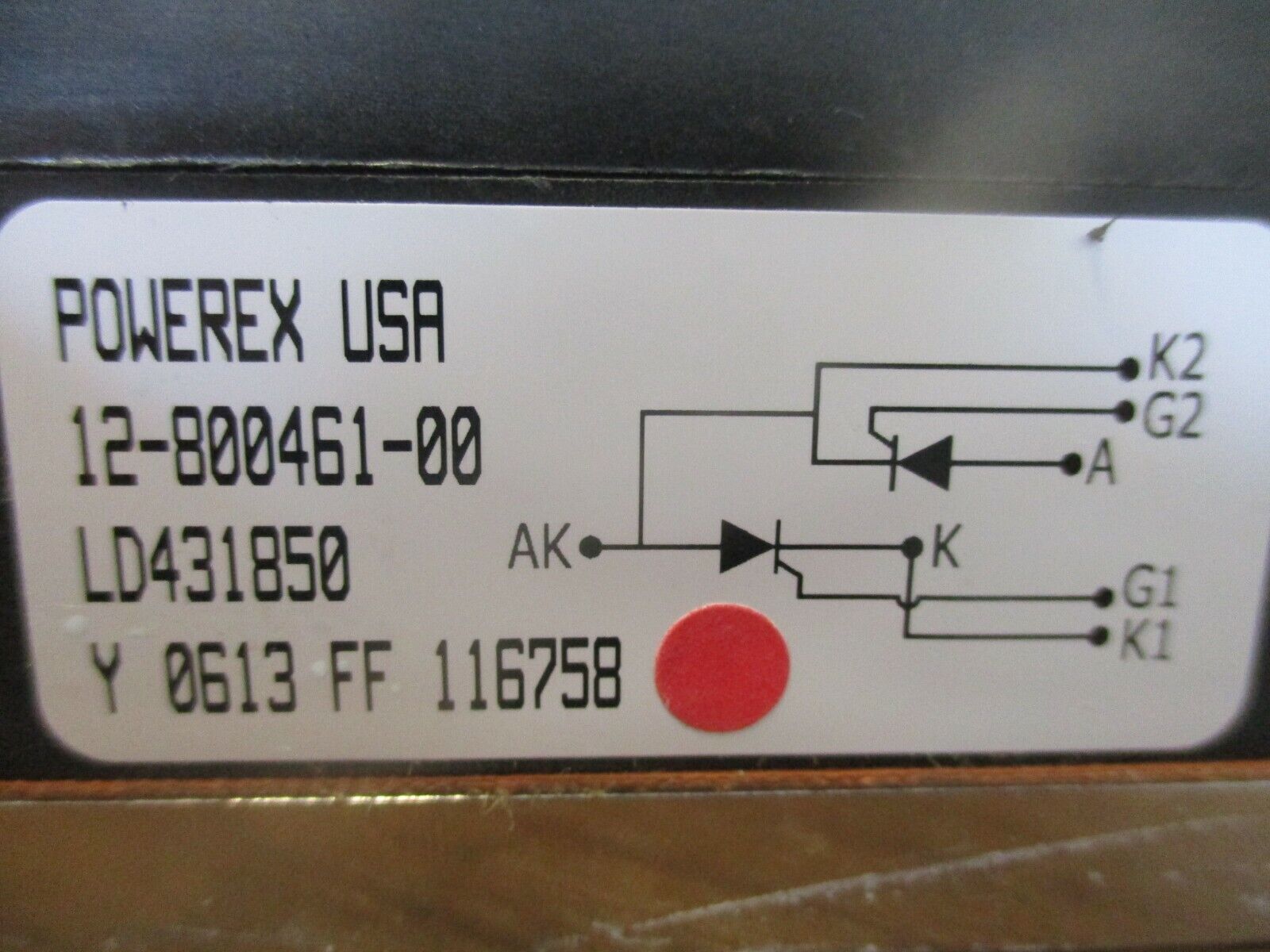 Powerex Power Module 12-800461-00 Used