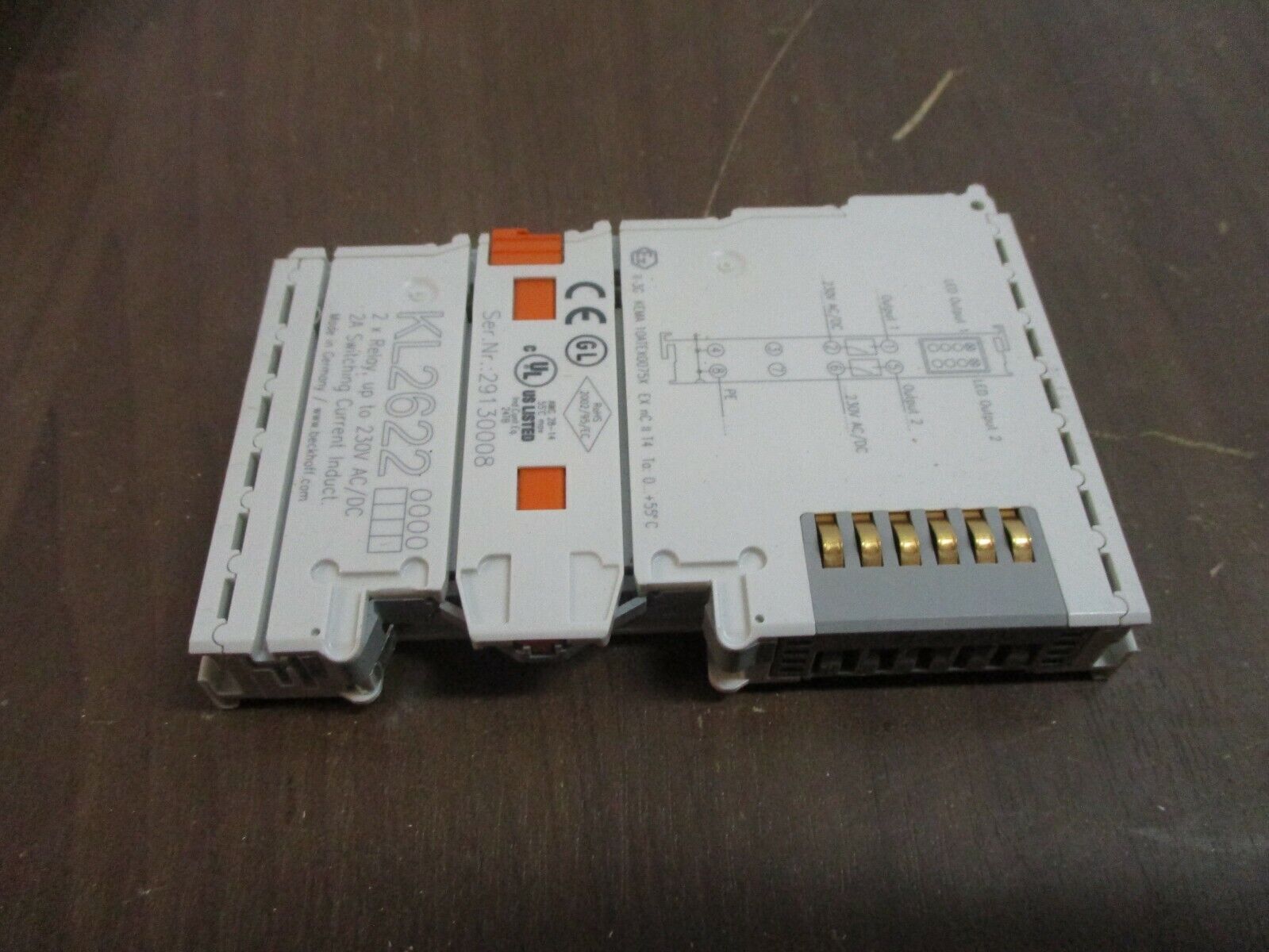 Beckhoff 2x Relay Terminal KL2622 230V Used
