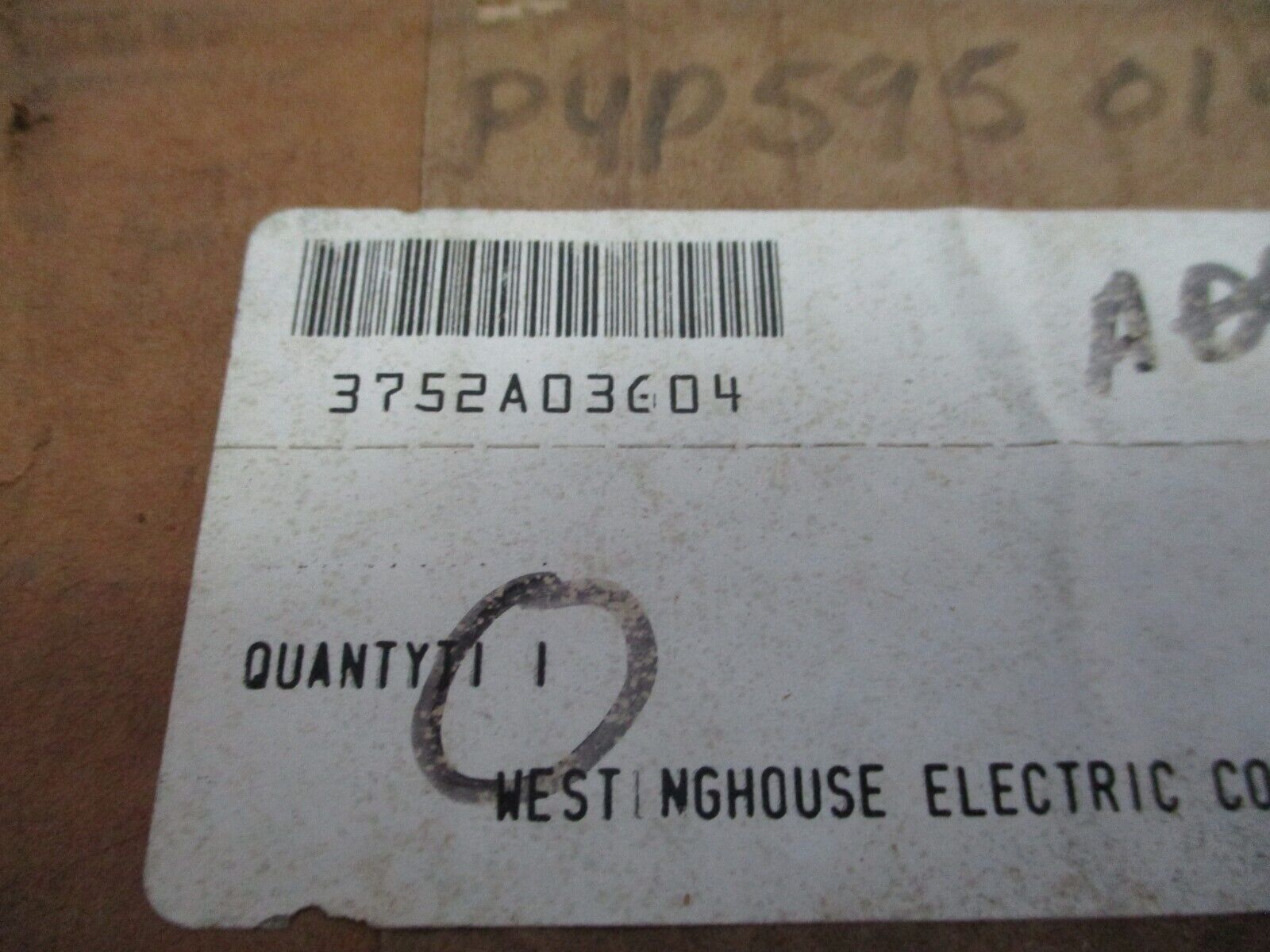 Westinghouse Spring Release / Close Coil Assembly 3752A03G04 120V New Surplus