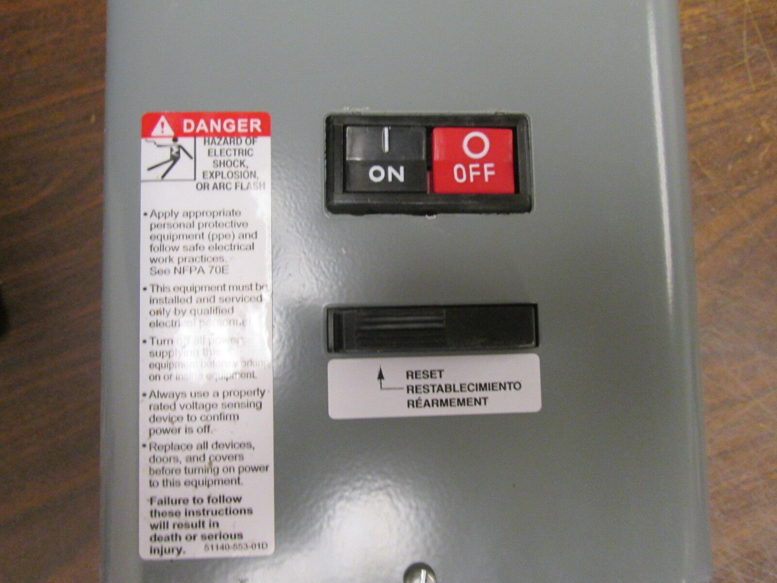 Square D Enclosed Starter 8536SCG3V81A3FF4H30TX11 Size 1 New Surplus