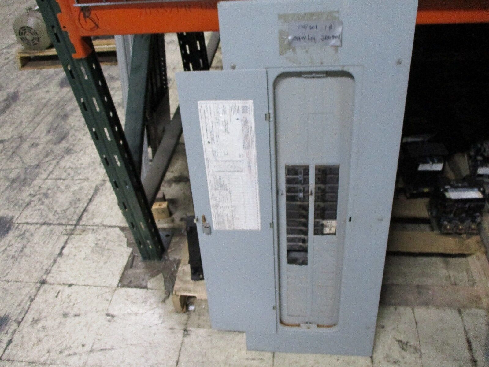 GE Main Lug Circuit Breaker Panel TLM4020CCU MOD6 200A Max 120/208V 1Ph Used