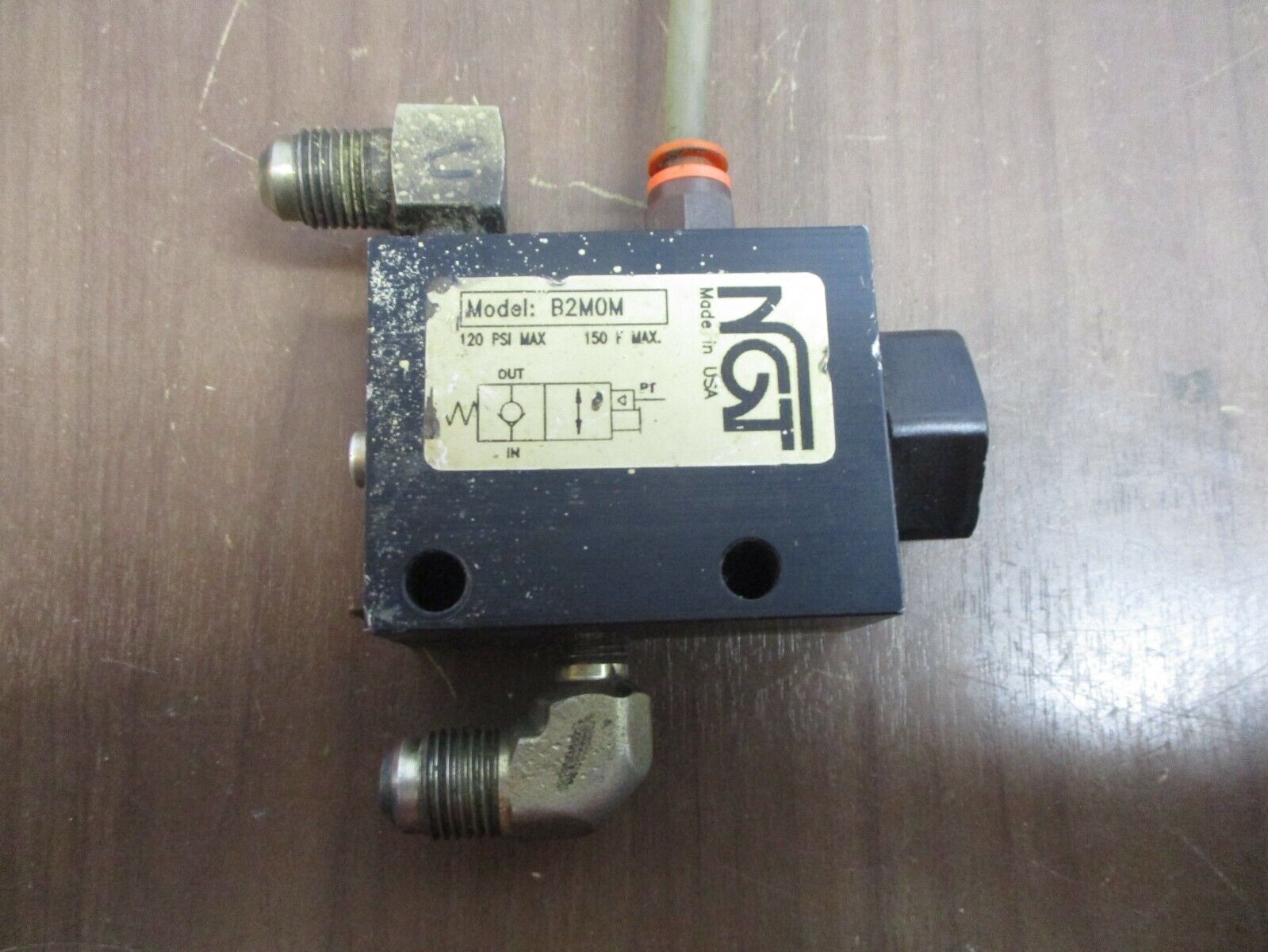 NGT Manual Release Check Valve B2M0M 120PSI Max 150°F Max Used