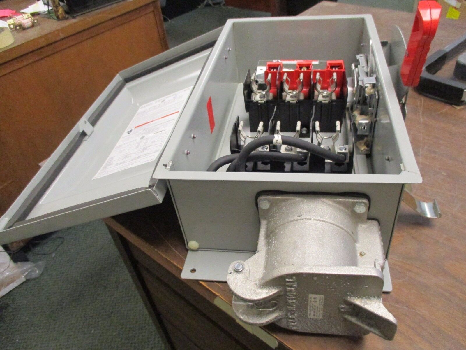 Pyle-National Fusible 3R Safety Switch w/ Receptacle WFRS-6036 60A 600V New Surp