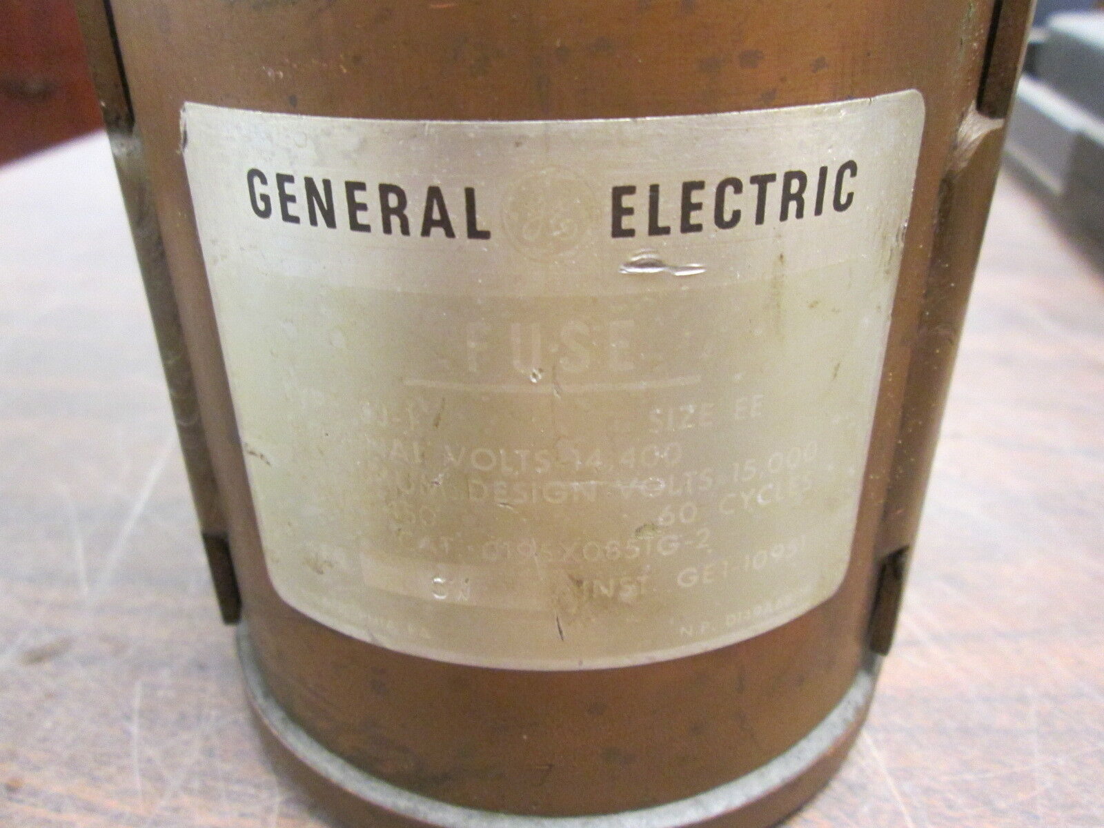 GE Type EJ-1 Fuse 0195X0851G-2 150A 14.4KV Size EE Used