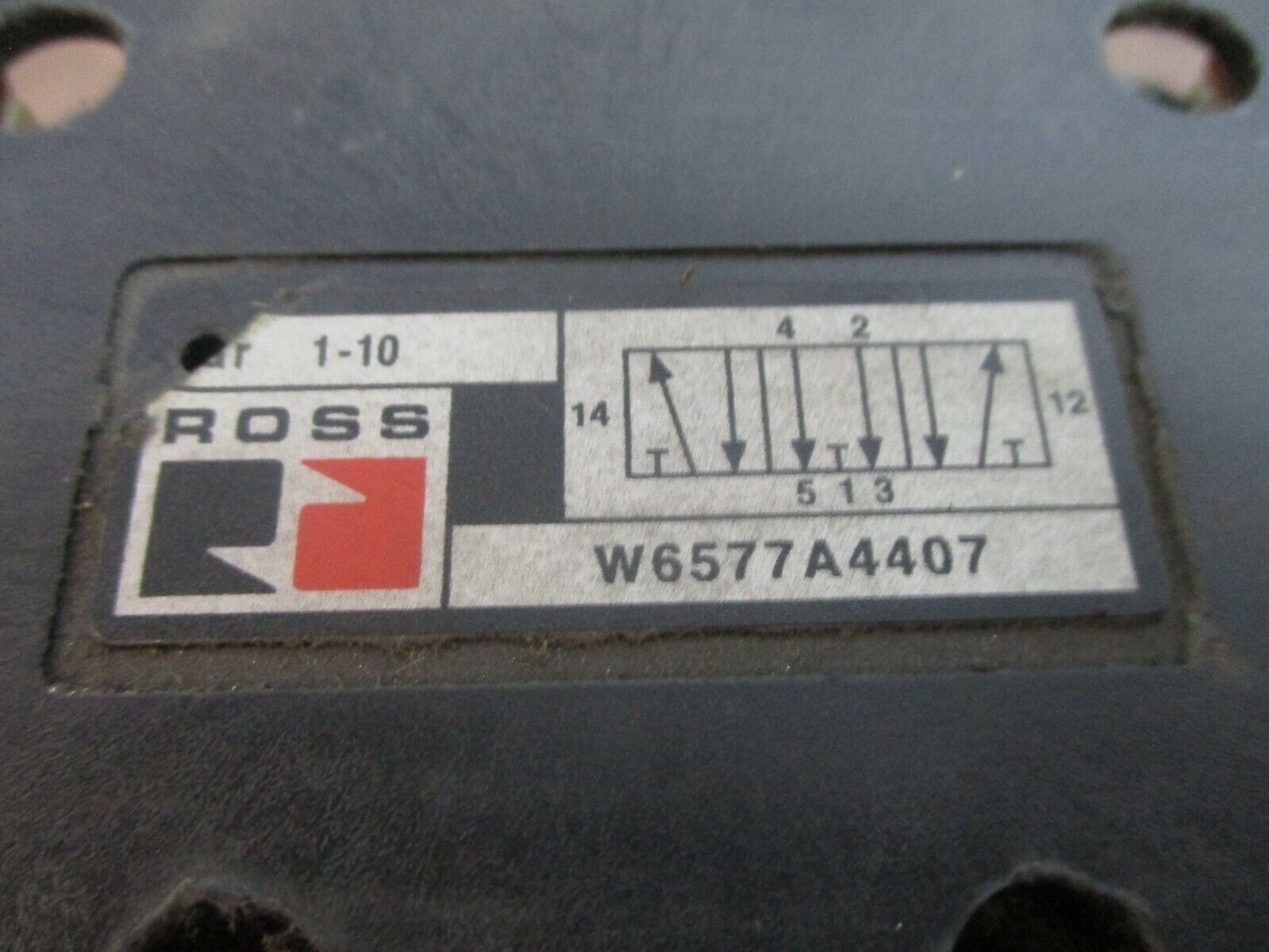 Ross Solenoid Valve W6577A4407 1-10 Bar Used