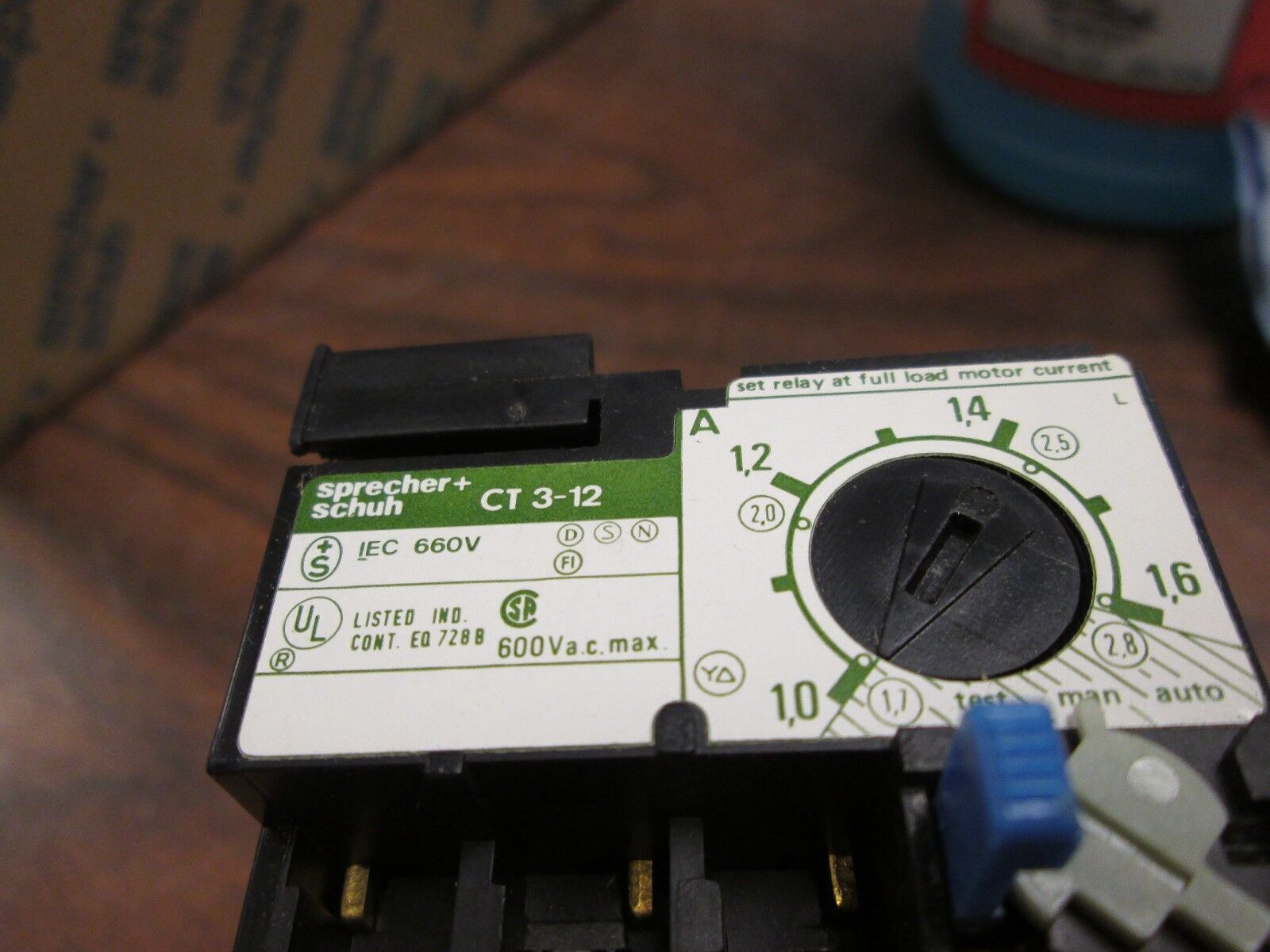 Sprecher + Schuh Solid State Overload Relay CT 3-12 Box of 10 1-1.6A range
