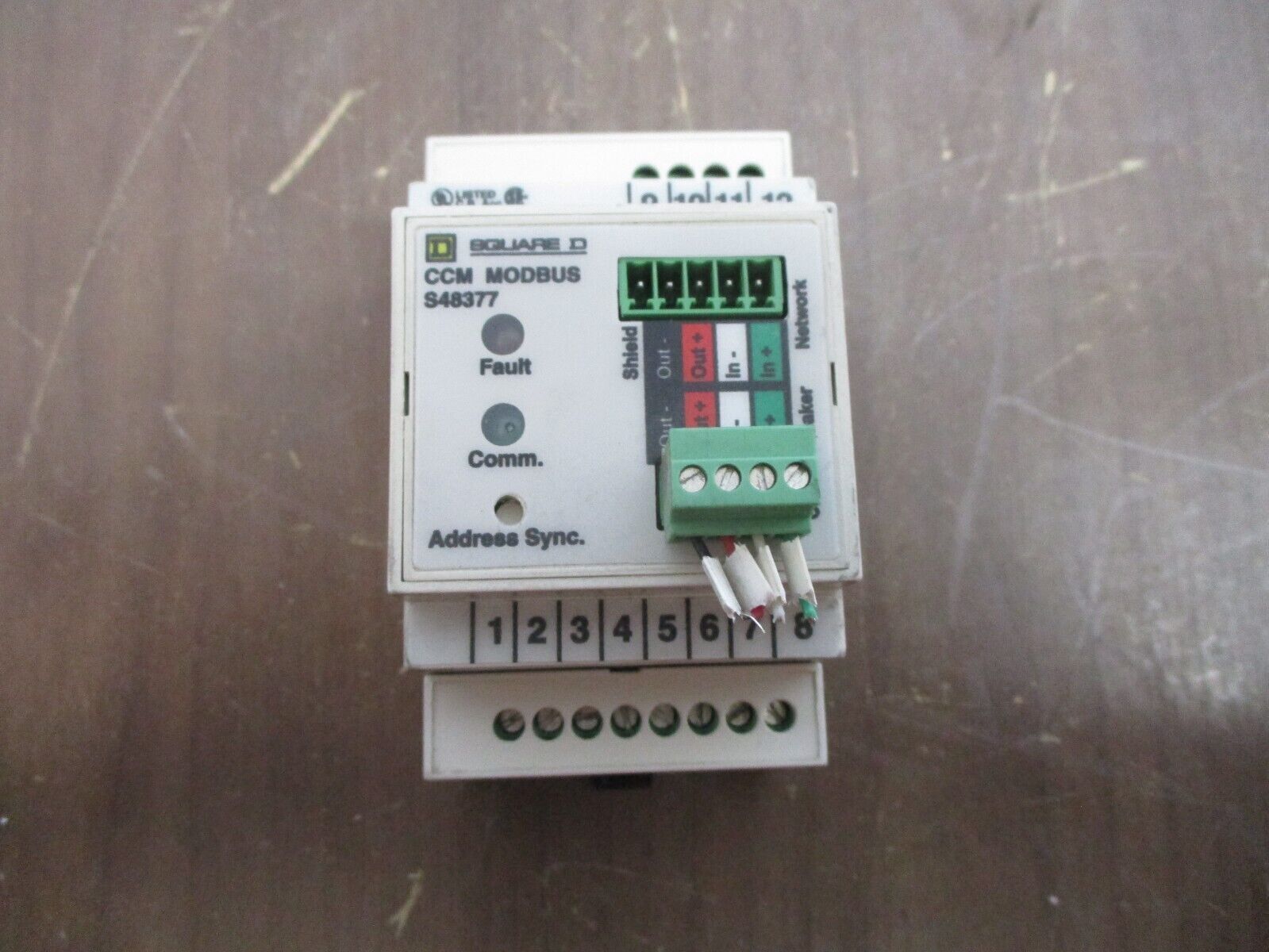 Square D CCM Modbus Module S48377 Used