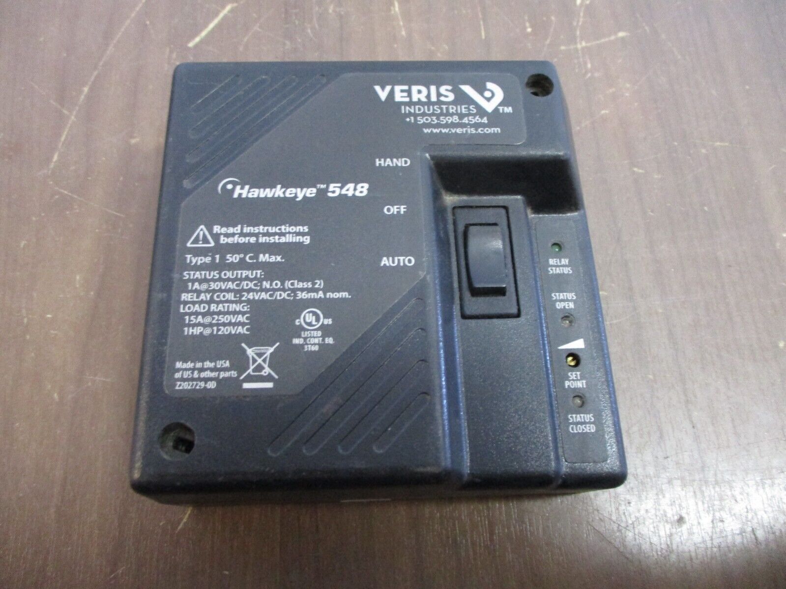 Veris Current Switch Module Hawkeye 548 Used