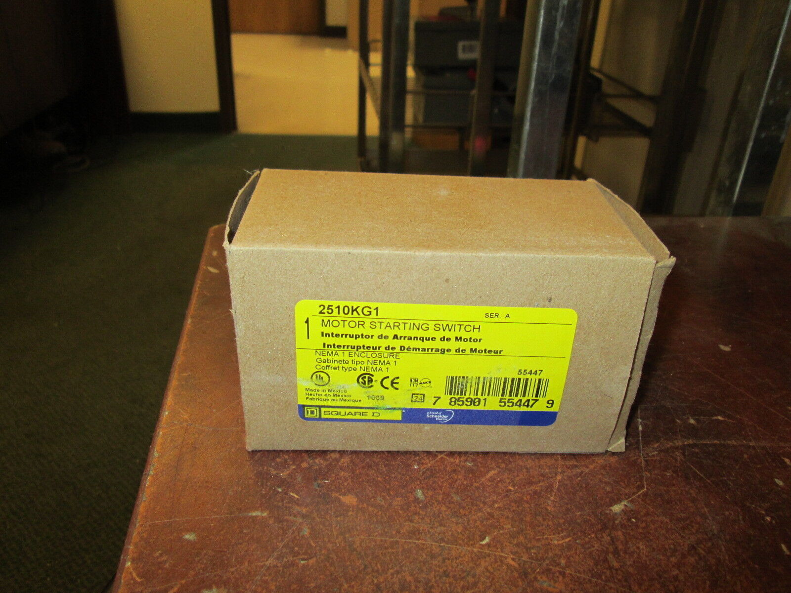 Square D Motor Starting Switch 2510KG1 Type 1 Enclosure New Surplus