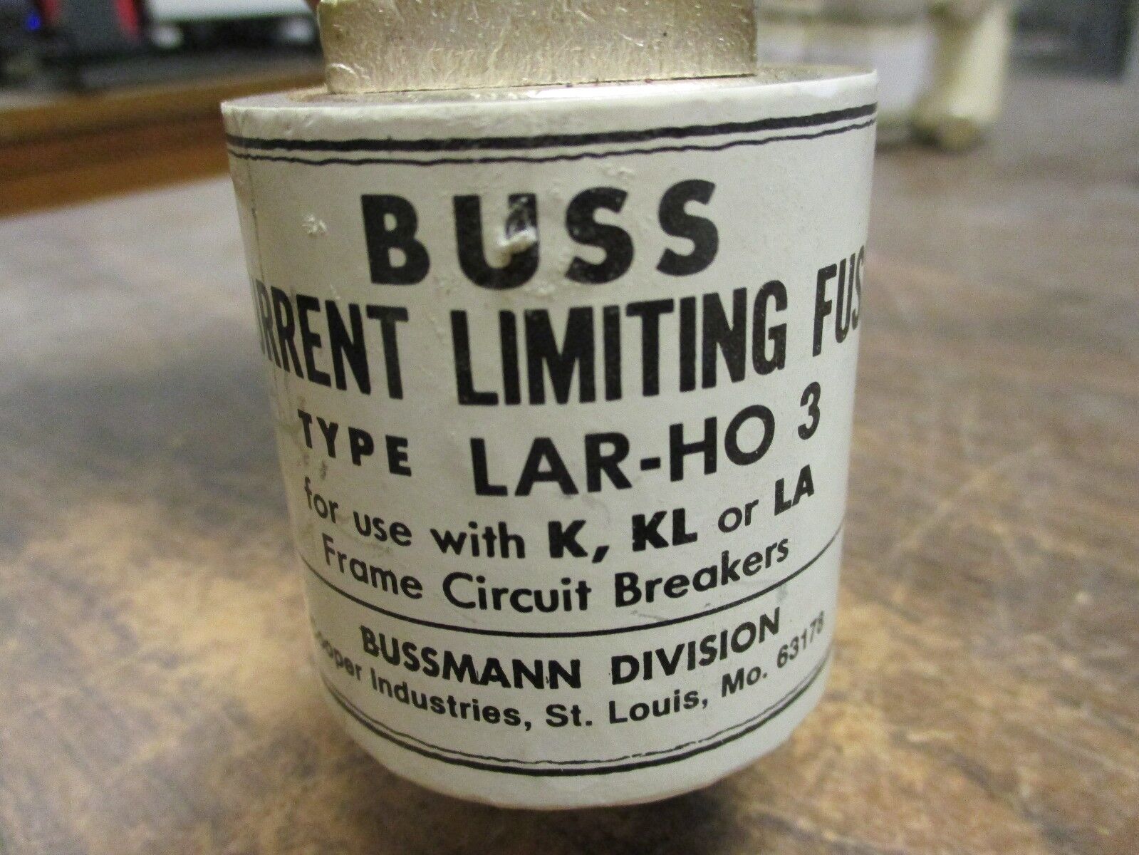 Buss Current Limiting Fuse LAR-HO 3 For Use w/ K, KL or LA Frame Used