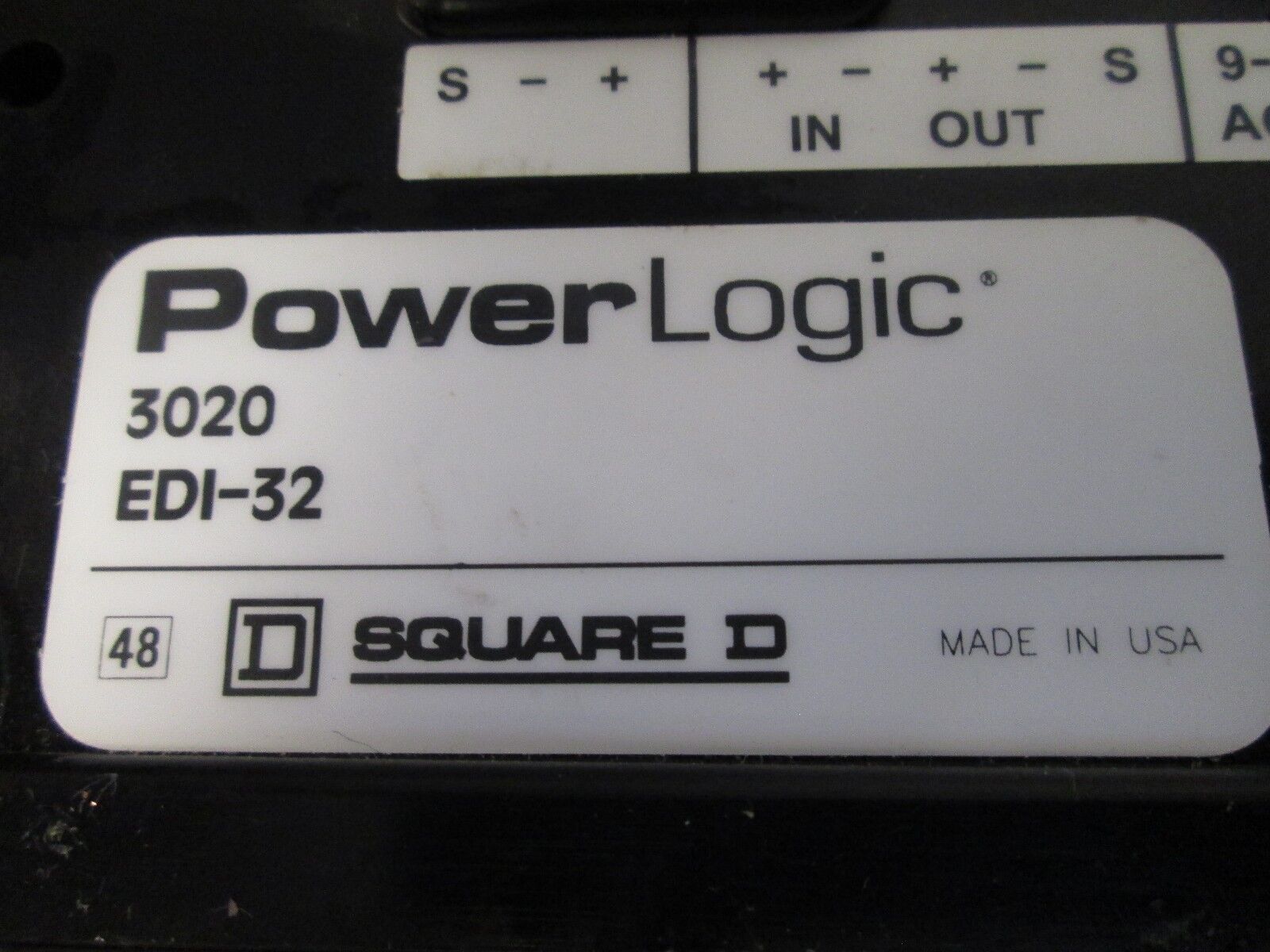 Square D PowerLogic Enercept Display Interface 3020 EDI-32 Used