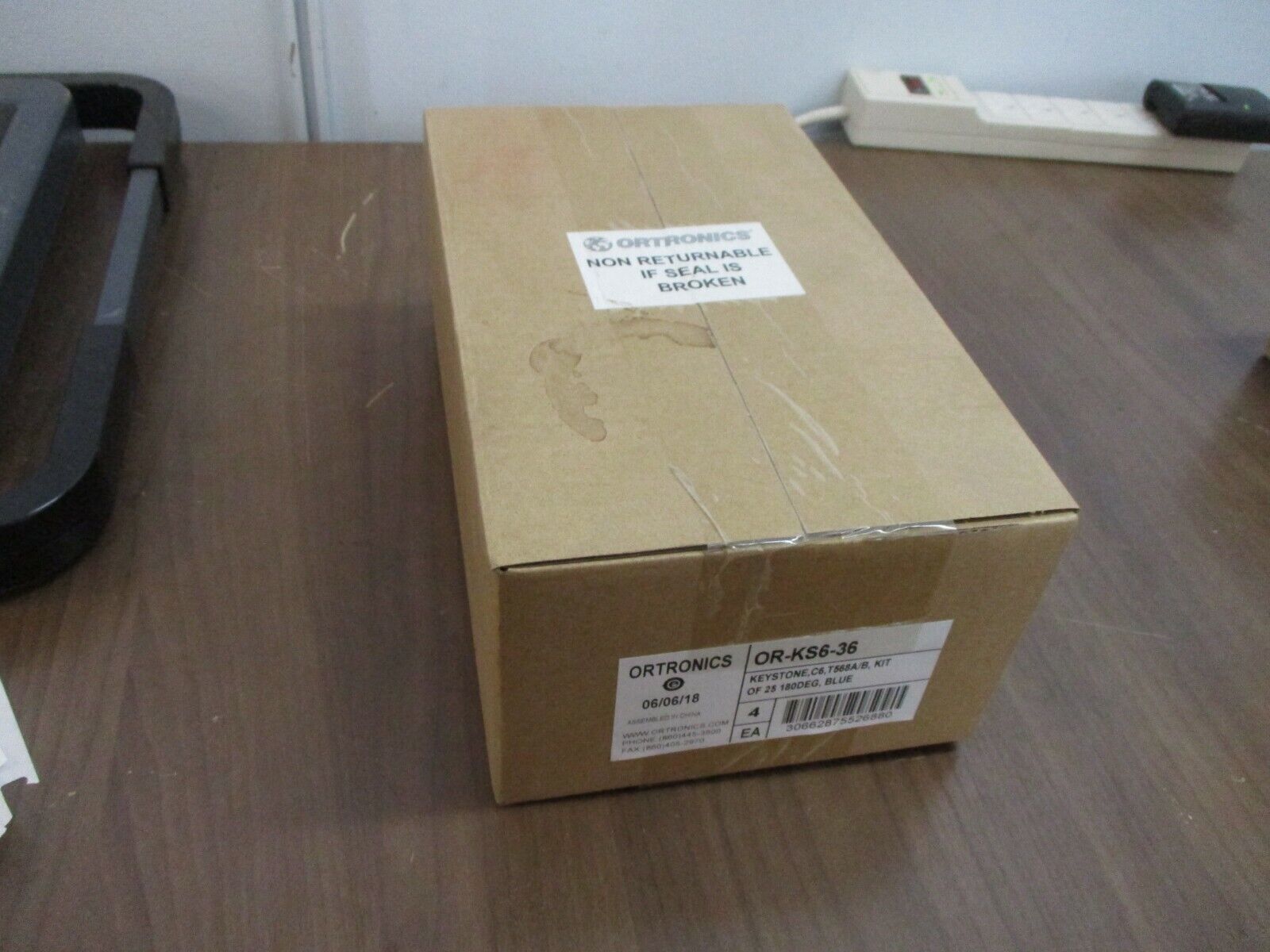 Ortronics Keystone Category 6 Jack OR-KS6-36, T568A/B Blue *Box of 4 Kits of 25*
