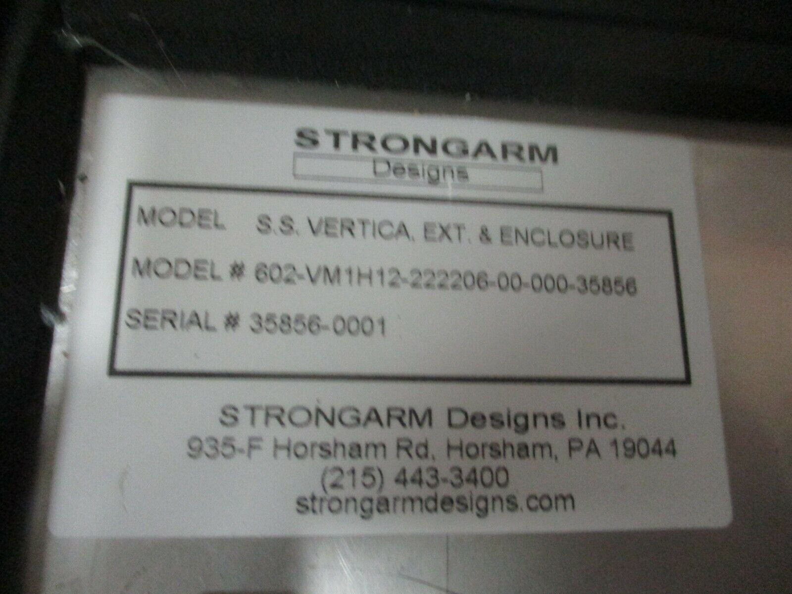 Strongarm Vertica Stainless Steel Pendant Arm 602-VM1H12-222206-00-000-35856