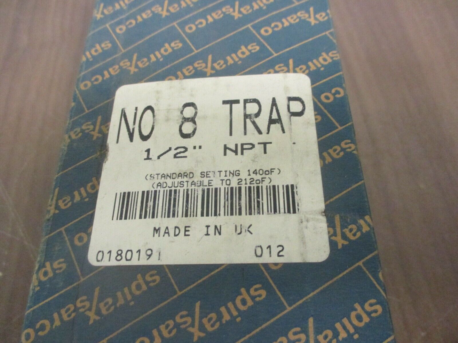 Spirax Sarco Steam Trap NO 8 1/2" NPT New Surplus