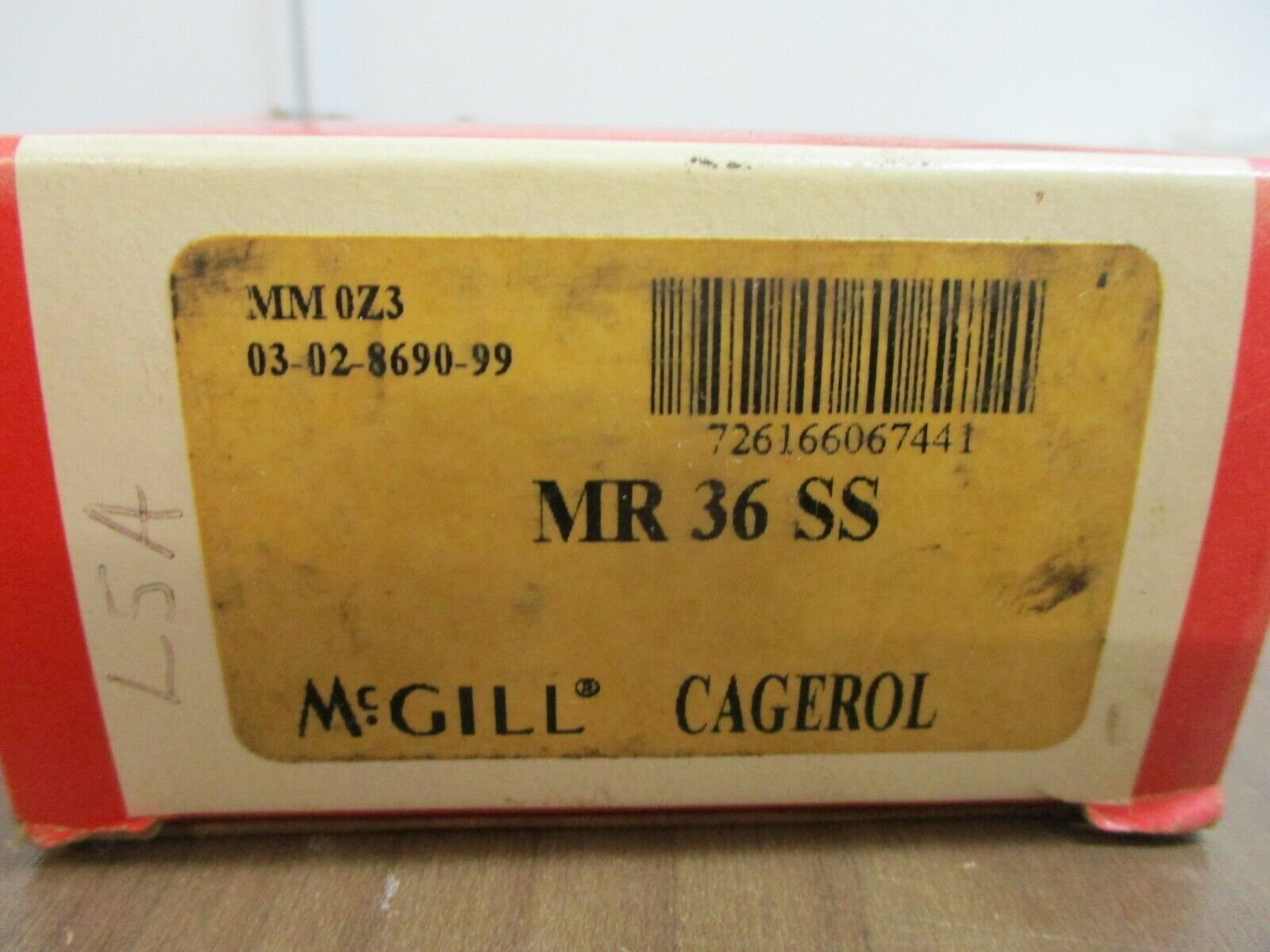 McGill Cagerol Bearing MR 36 SS New Surplus