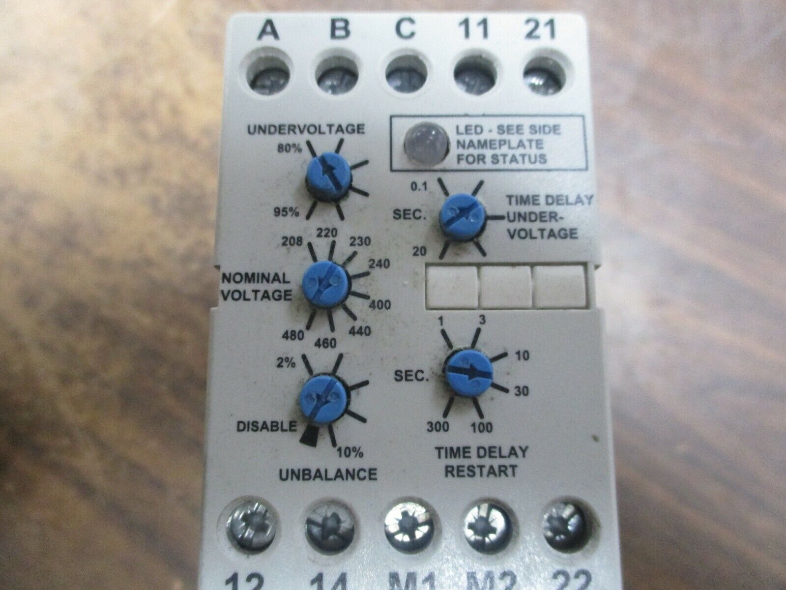 Macromatic Phase Monitor Relay PMDU Ser. B 208-480VAC Used