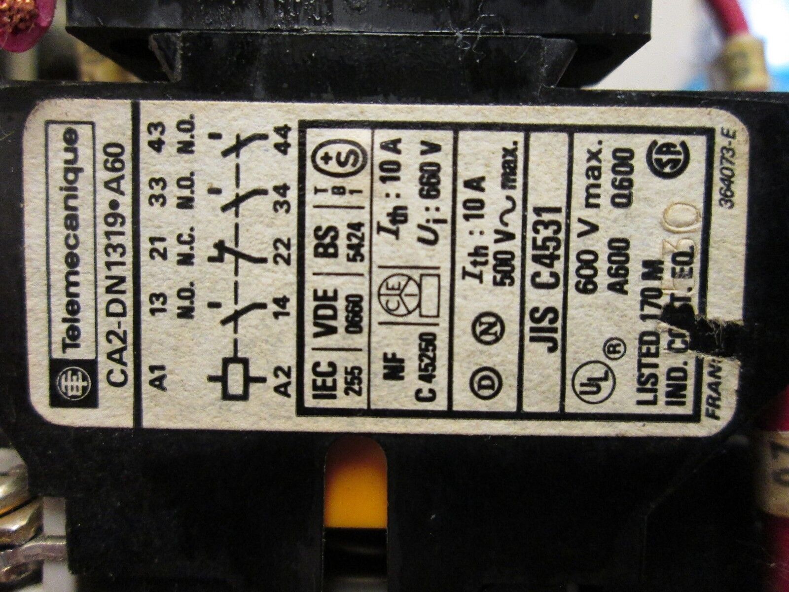Telemecanique Timing Relay LA2-D22 CA2-DN1319-A60 120V Coil Range: .1-30sec Used
