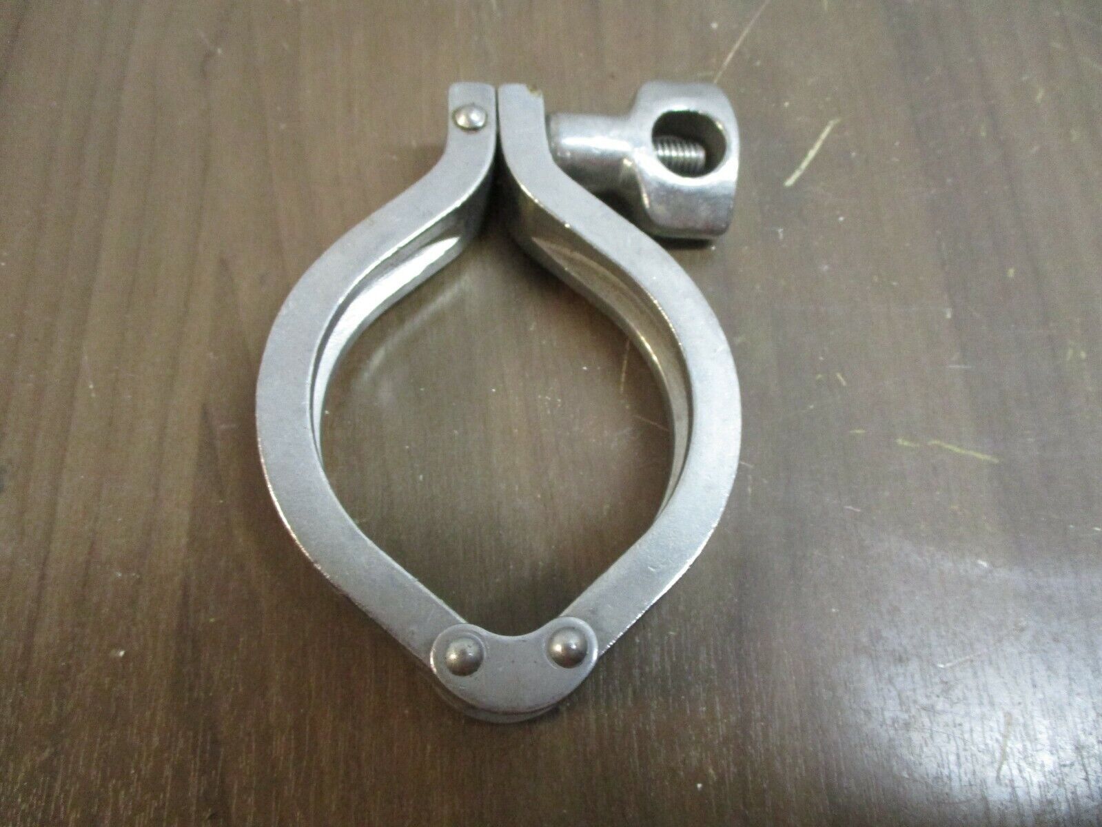 Misc. Brand Stainless Steel Sanitary Clamp Size: 2 3/4" Used