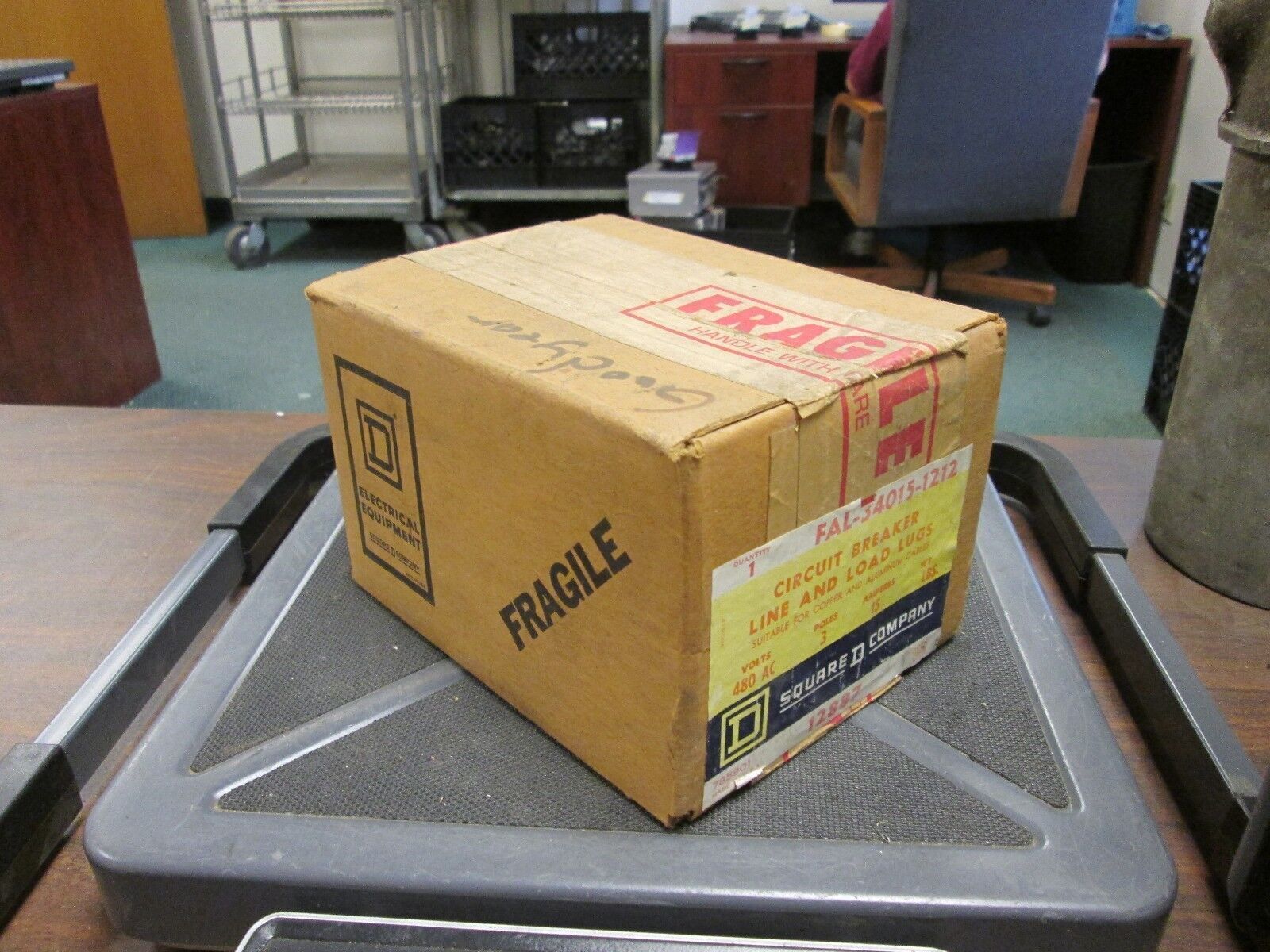 Square D Circuit Breaker FAL34015 15A 480V 3P Lug-lug