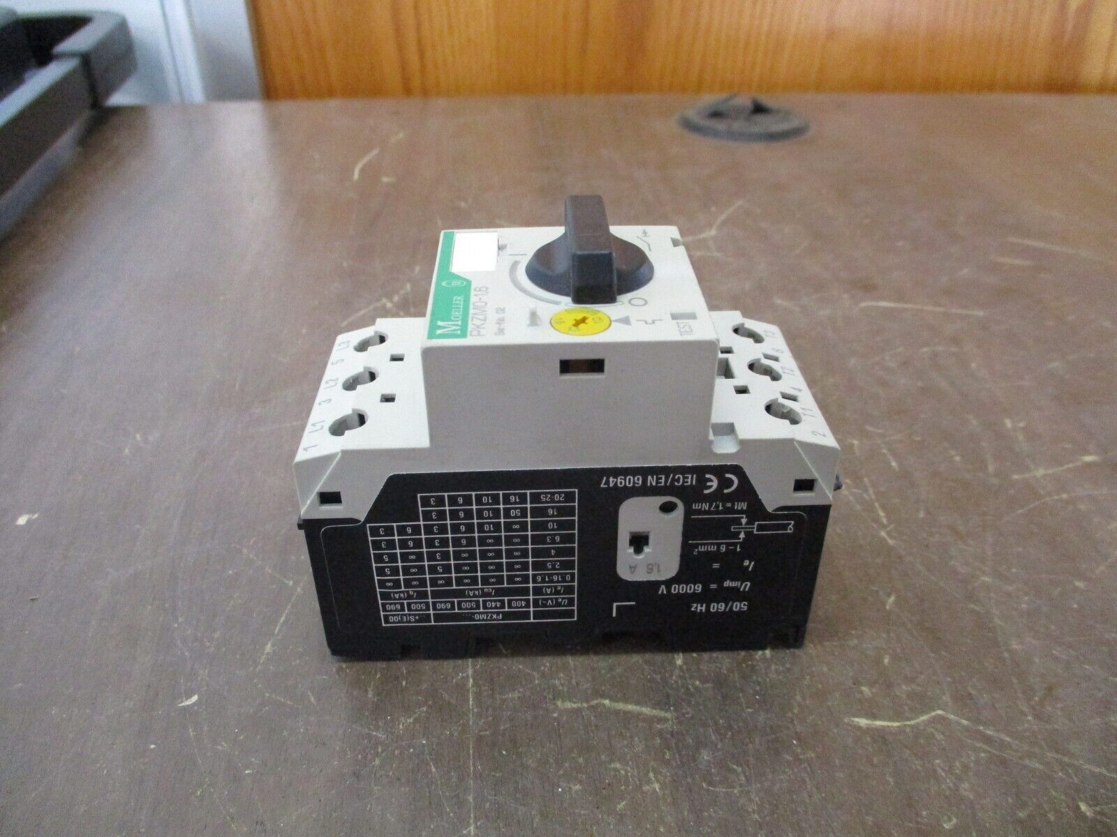 Moeller Manual Starter PKZM0-1,6 Ser. 02 Trip: 1.0-1.6A Used