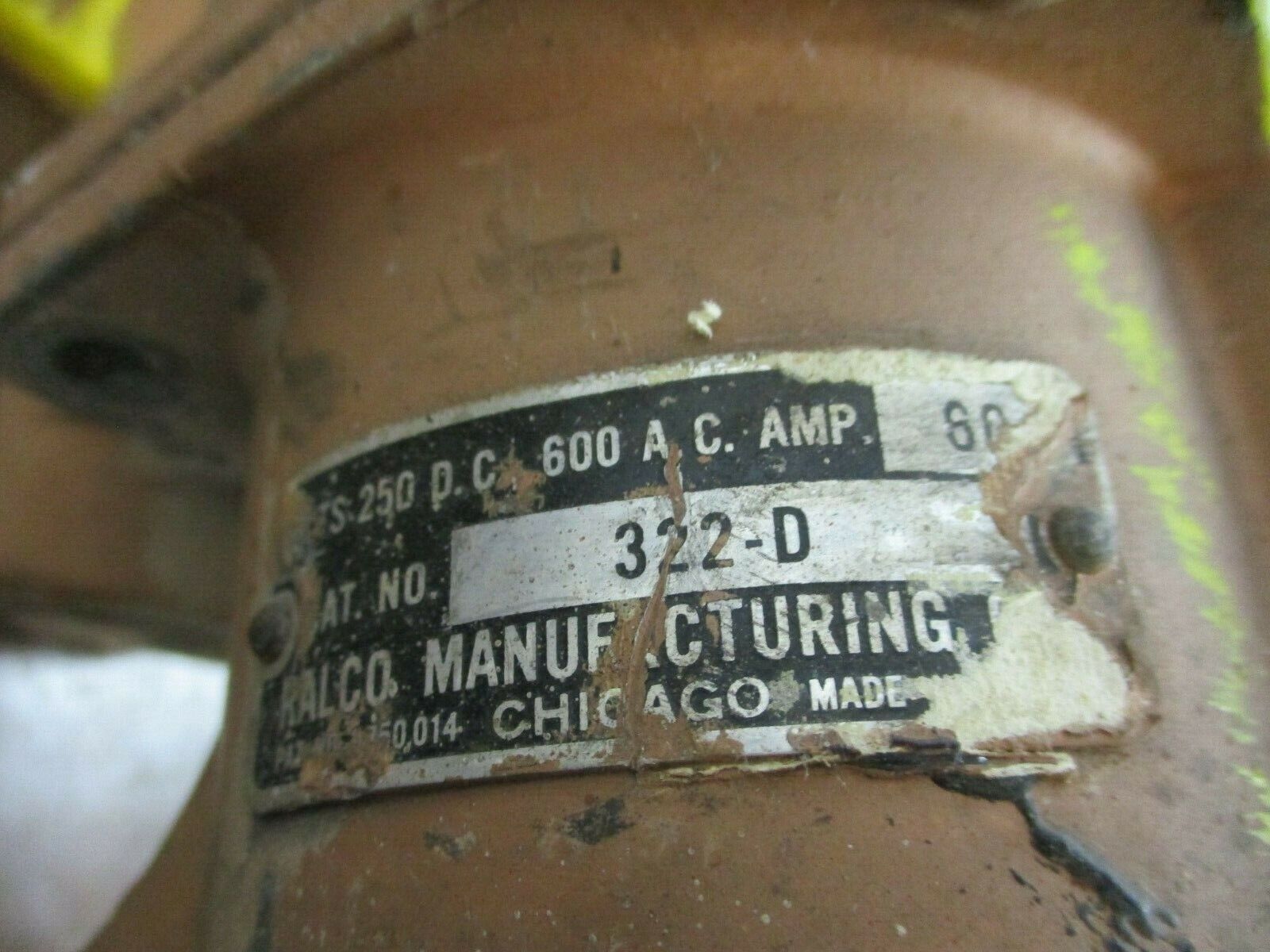 Ralco Receptacle w/Base 322-D 60A 600V Used