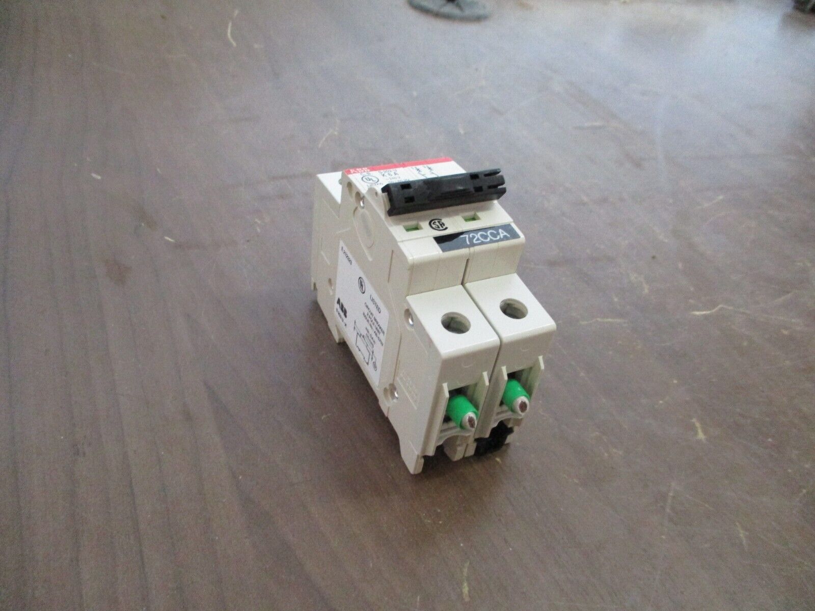 ABB Circuit Breaker S202UK6A 6A 240V 2P *Missing (1) DIN Rail Mount* Used