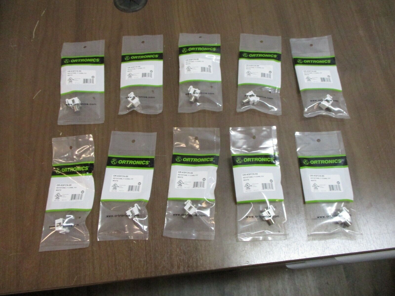 Ortronics Keystone F-Connector Module OR-KSFCN-88 White *Box of 10* New Surplus