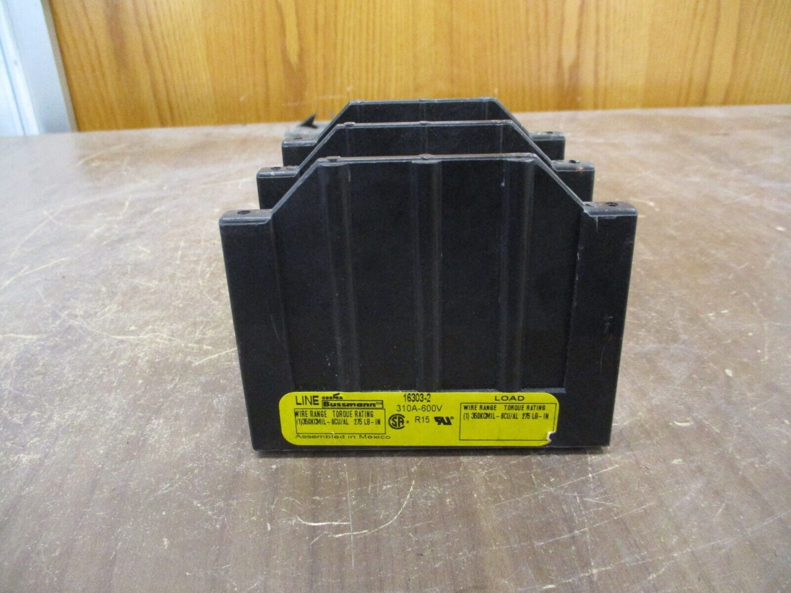 Bussmann Power Distribution Block 16303-2 310A 600V 2P Line: 350-6 Load: 350-6