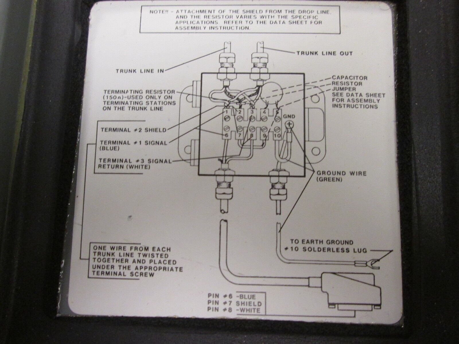Allen-Bradley Station Connector 1770-SC Ser A Rev FT03 Used
