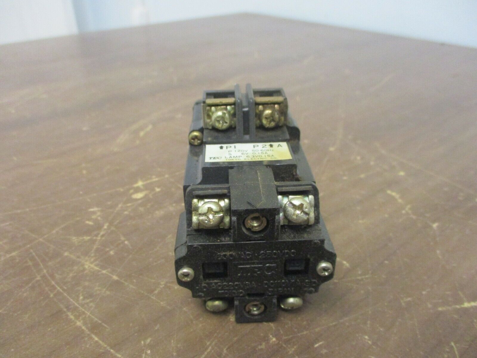 TEC Illuminated Push Button LS-1031D-11A Amber 120V 50/60Hz Used