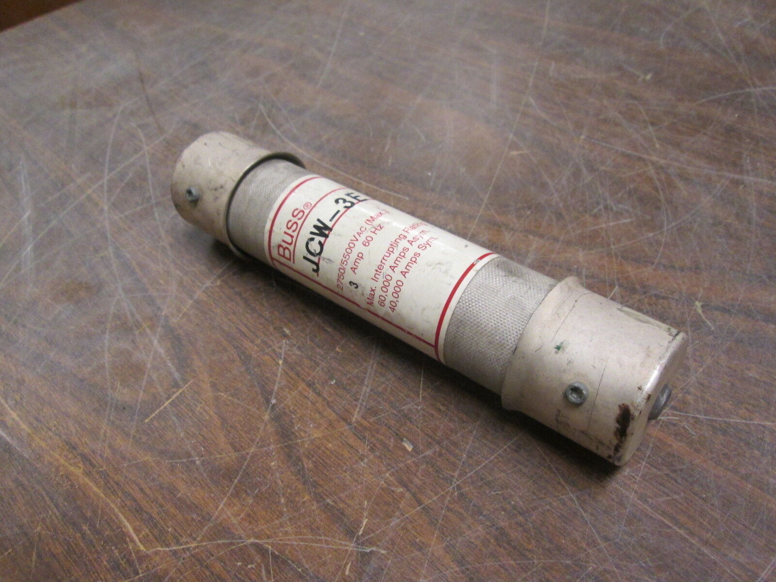 Buss Fuse JCW-3E 3E 2.75/5.5KV 60Hz Used
