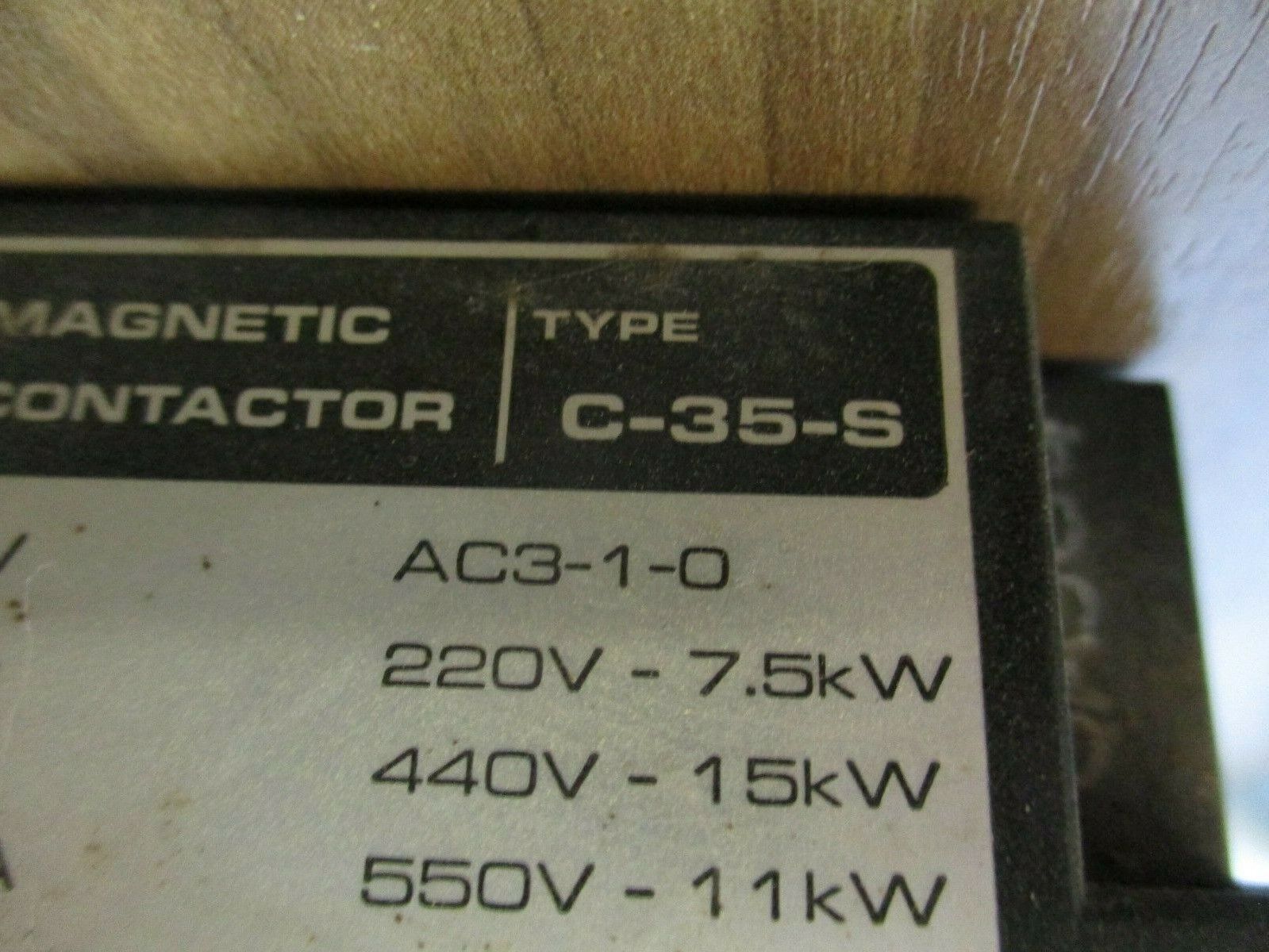 Toshiba Contactor C-35-S 220V Coil 600V Used