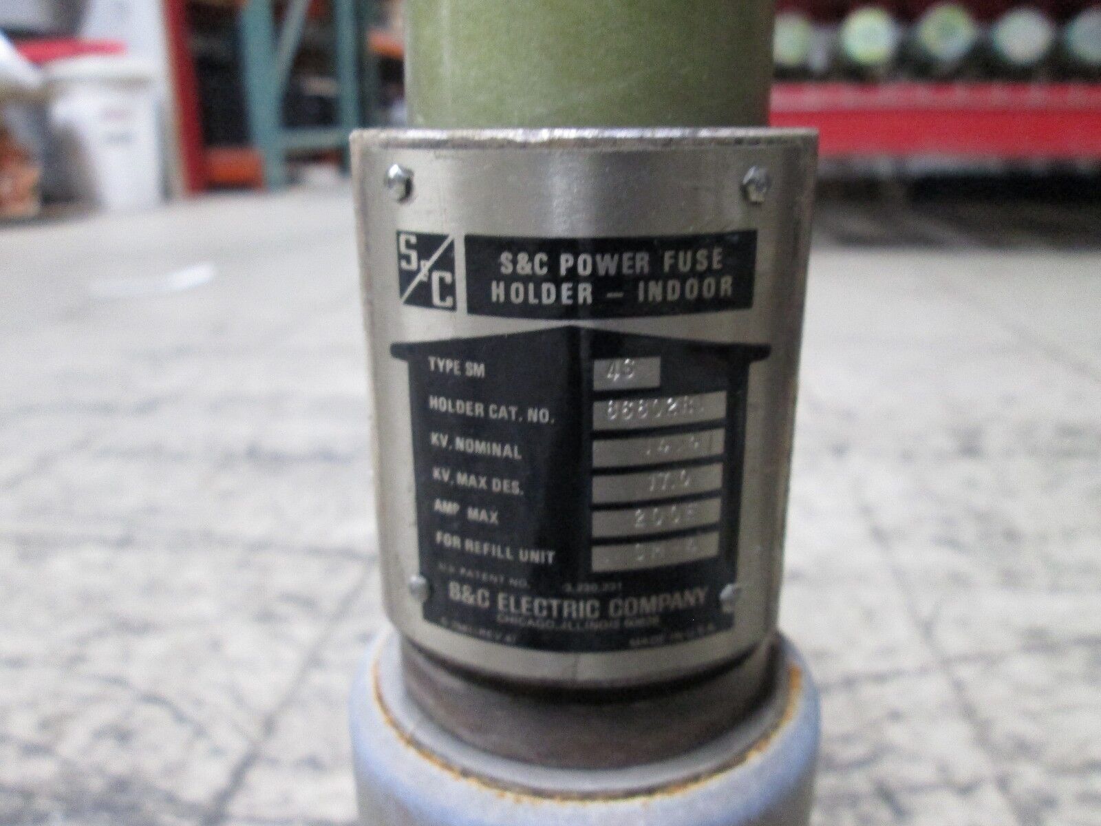 S&C SM-4S Medium Voltage Fuse 86802R1 200E 14.4KV 125E Refill Used