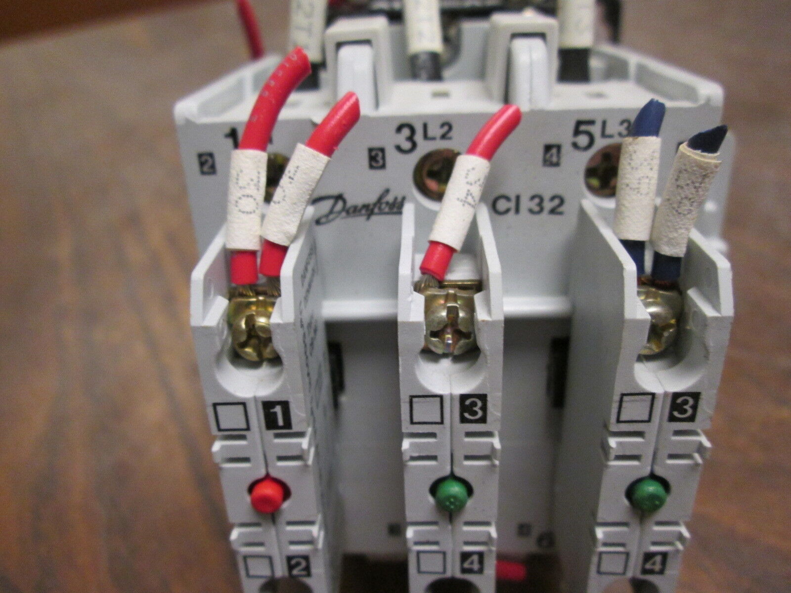 Danfoss Contactor CI 32 110V Coil 70A 600V w/ (3) Aux Contacts Used