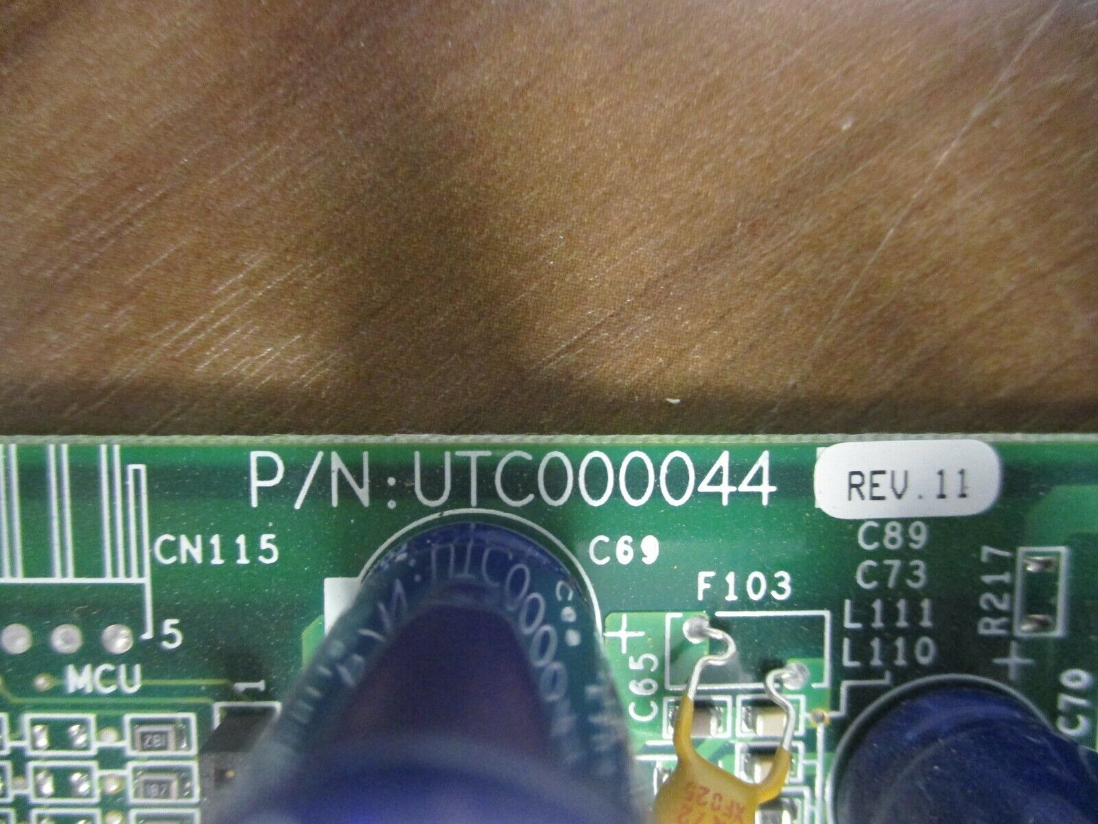 Yaskawa Electronic Bypass Control Board UTC000044 Rev. 11 Used